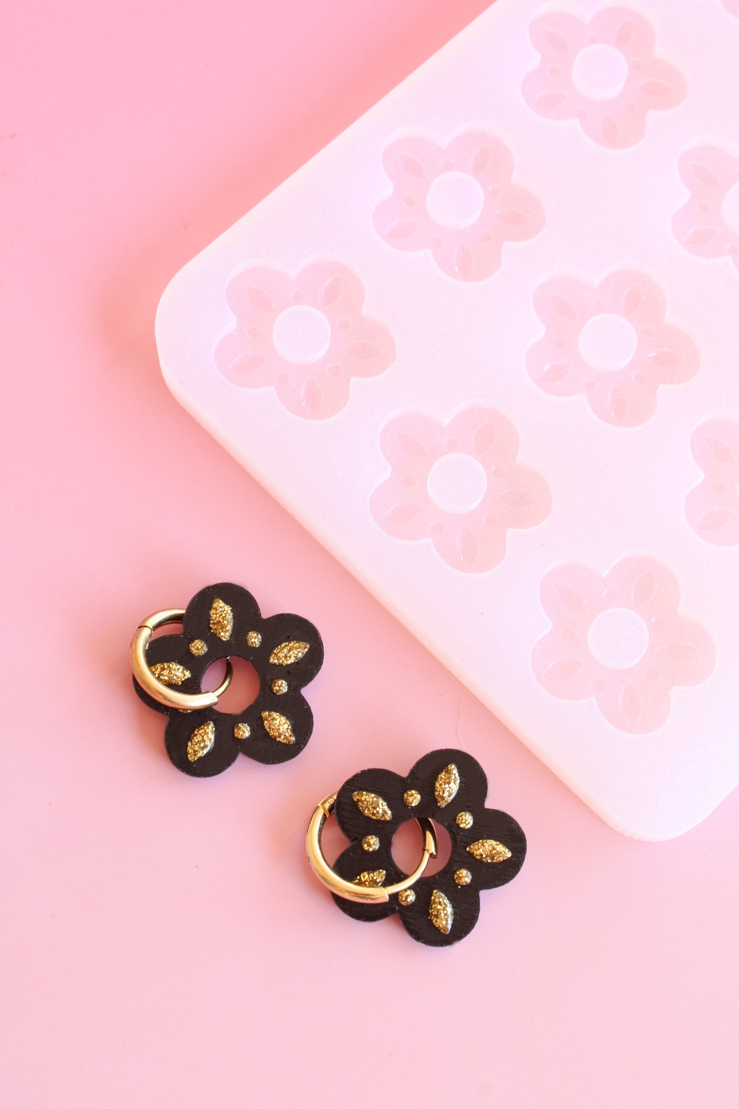 Moule silicone pampille FLEUR NOMADE - 6 paires