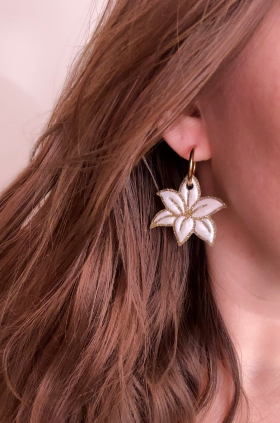 Moule silicone pampille FLEUR DE LYS - 6 paires