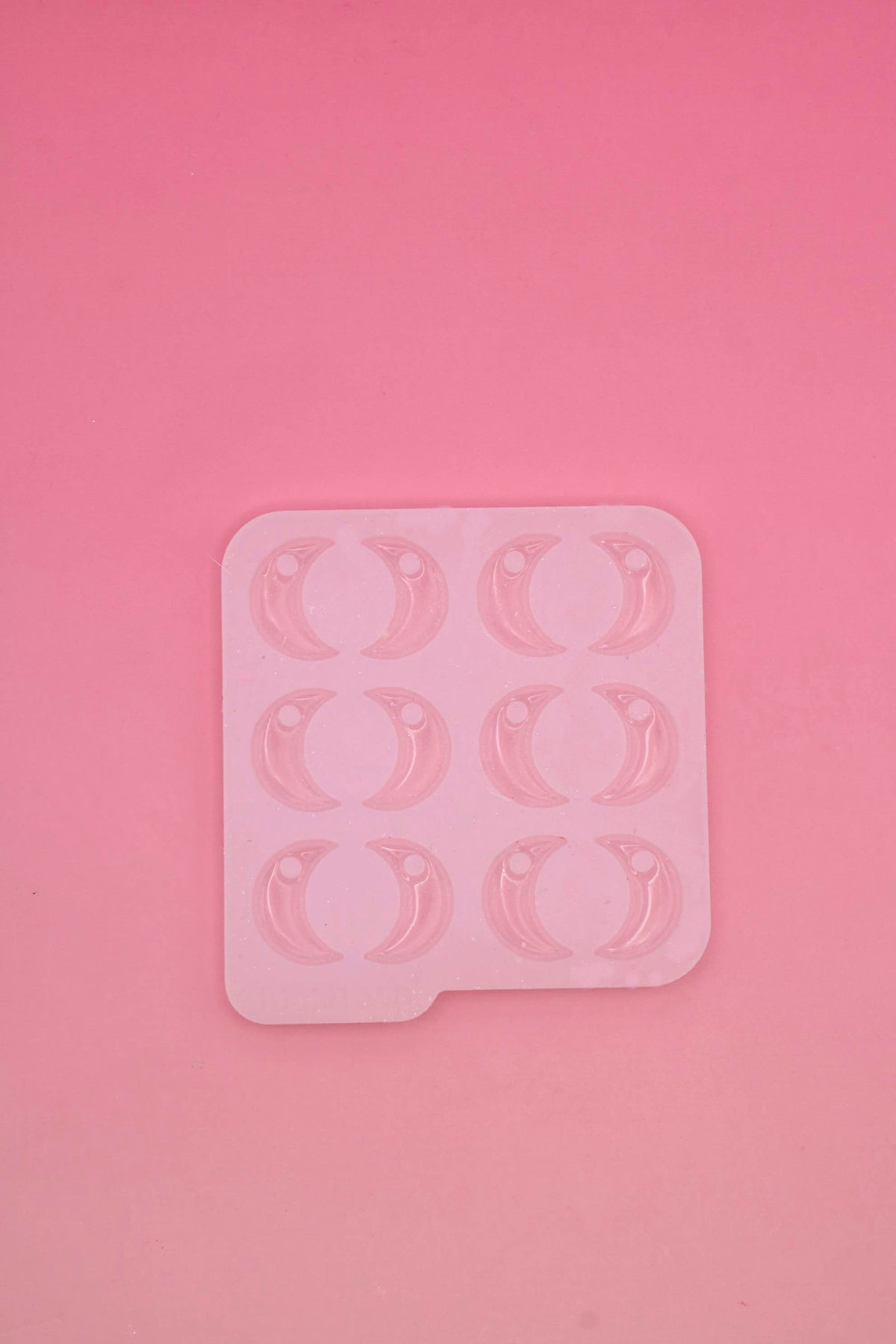 Moule silicone pampille LUNE CONTOUR - 6 paires