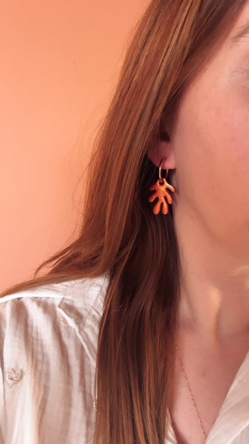 Moule silicone pampille CORAIL - 4 paires