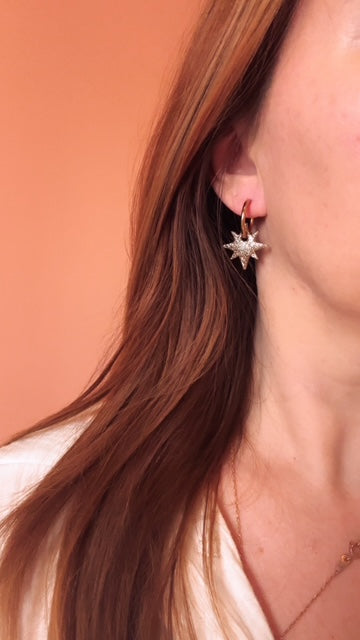 Moule silicone pampille ETOILE POLAIRE - 6 paires