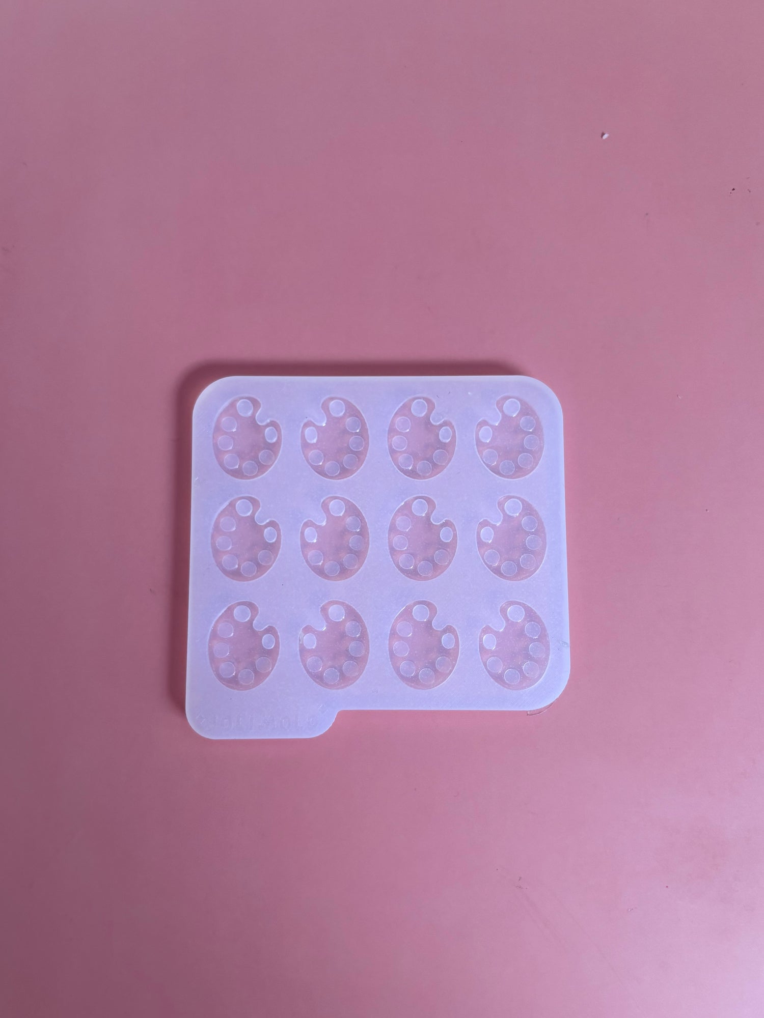 Moule silicone pampille PALETTE PEINTURE - 6 paires
