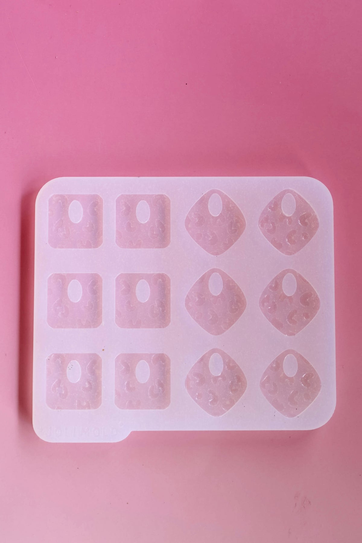 Moule silicone pampille DUO LEOPARD - 6 paires