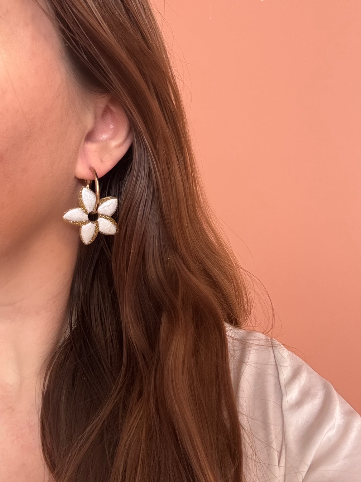 Moule silicone pampille FLEUR DE TIARE - 6 paires