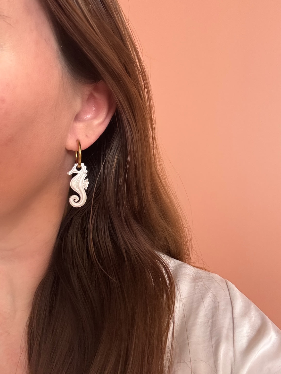 Moule silicone pampille HIPPOCAMPE - 6 paires