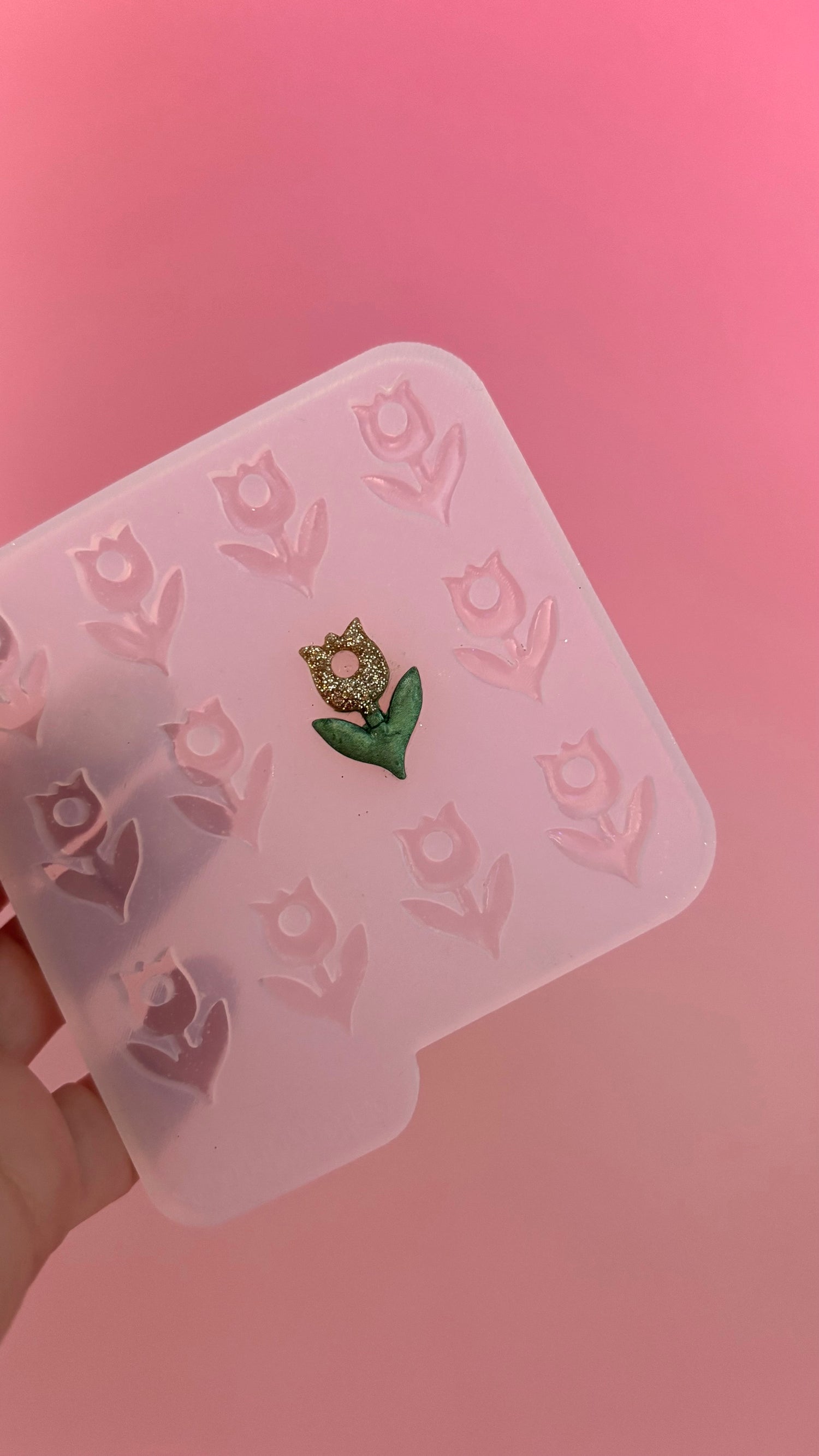 Moule silicone pampille TULIPE - 6 paires