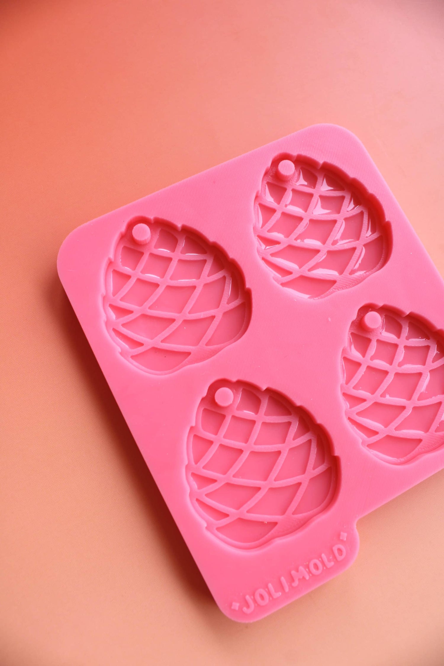 Moule silicone médaille POMME DE PIN - 4 formes