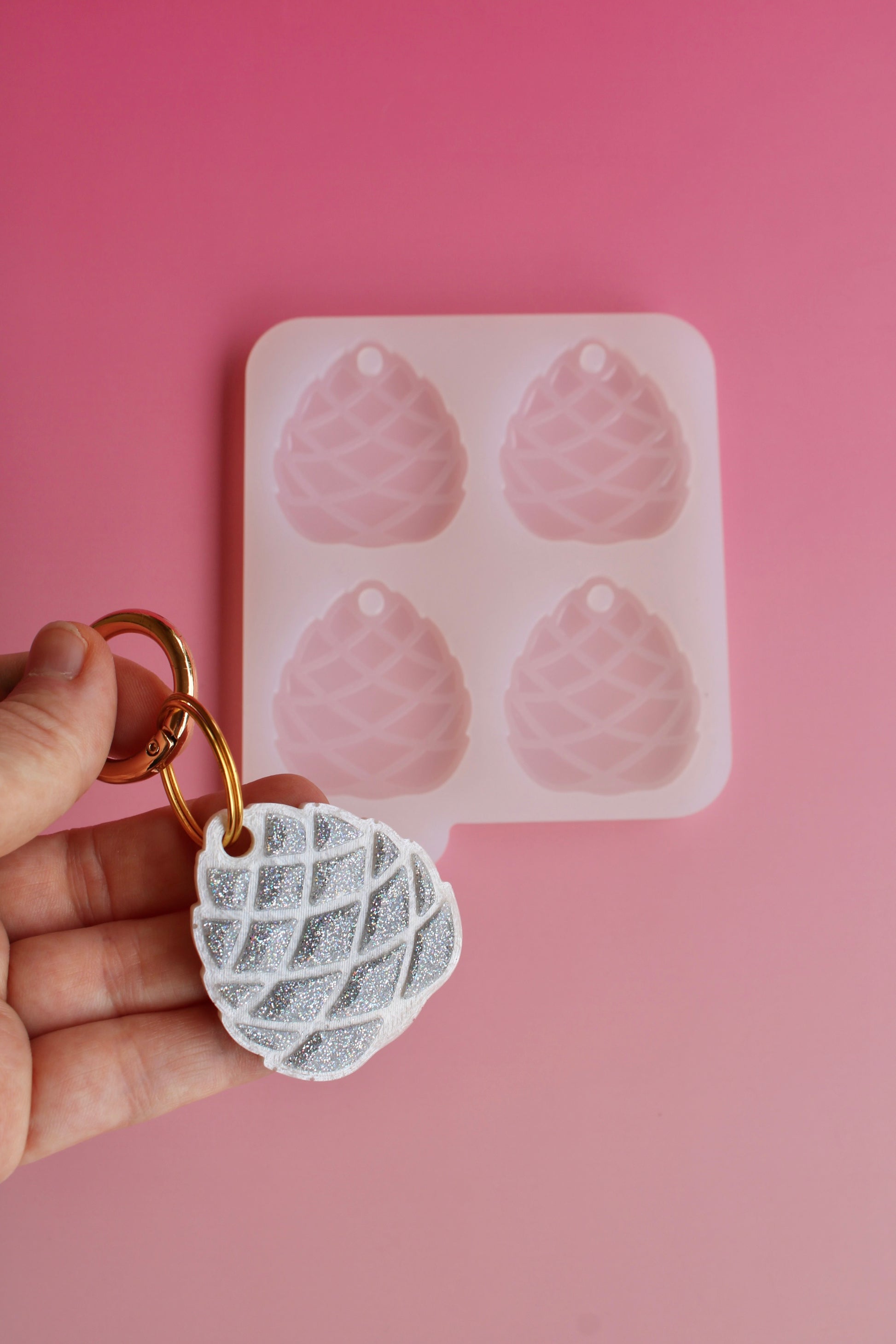 Moule silicone médaille POMME DE PIN