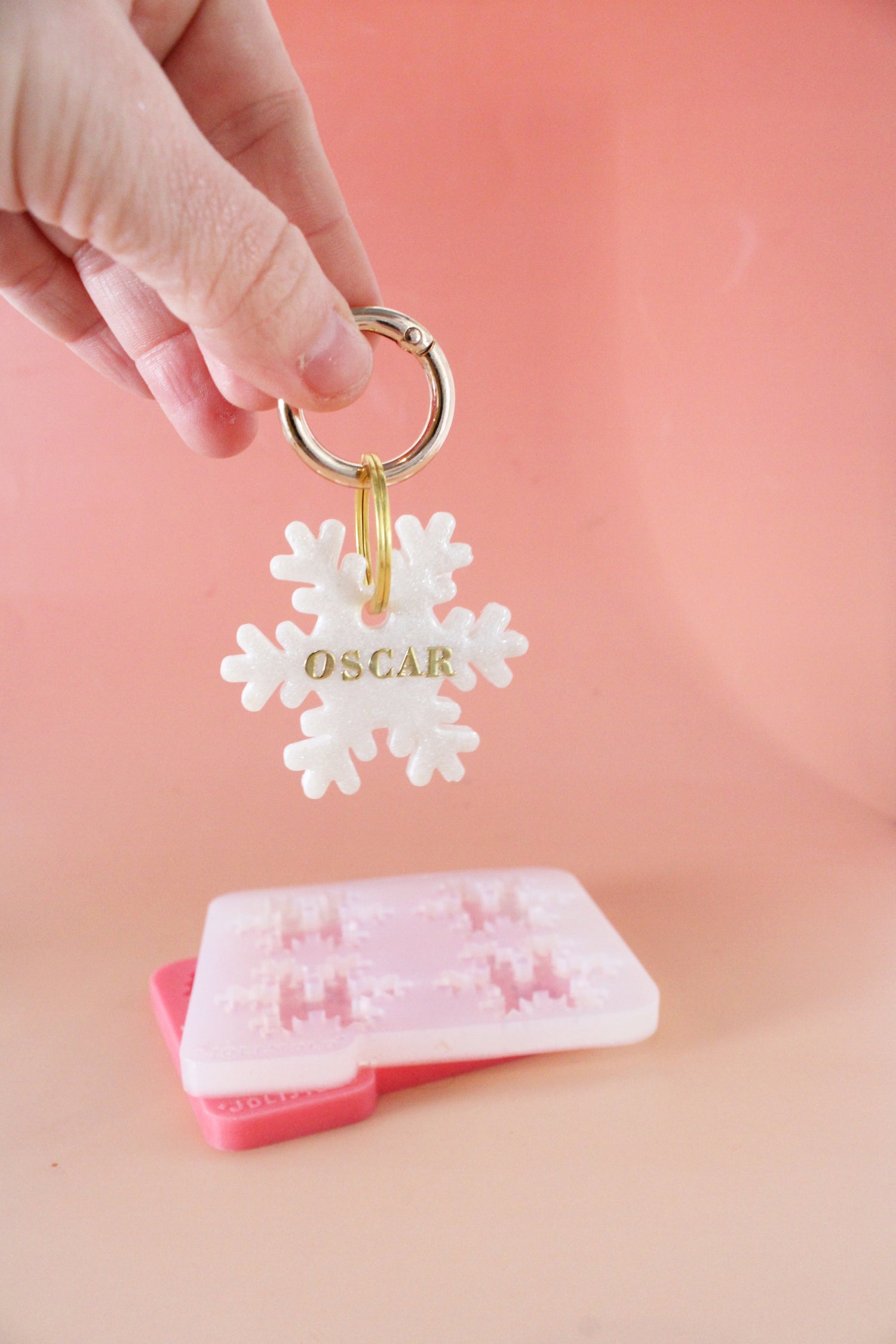 Moule silicone médaille GRAND FLOCON - 4 formes