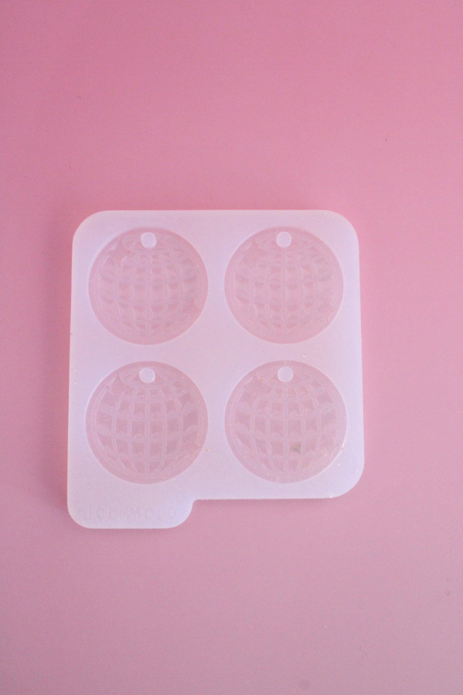 Moule silicone médaille BOULE DISCO -4 médailles