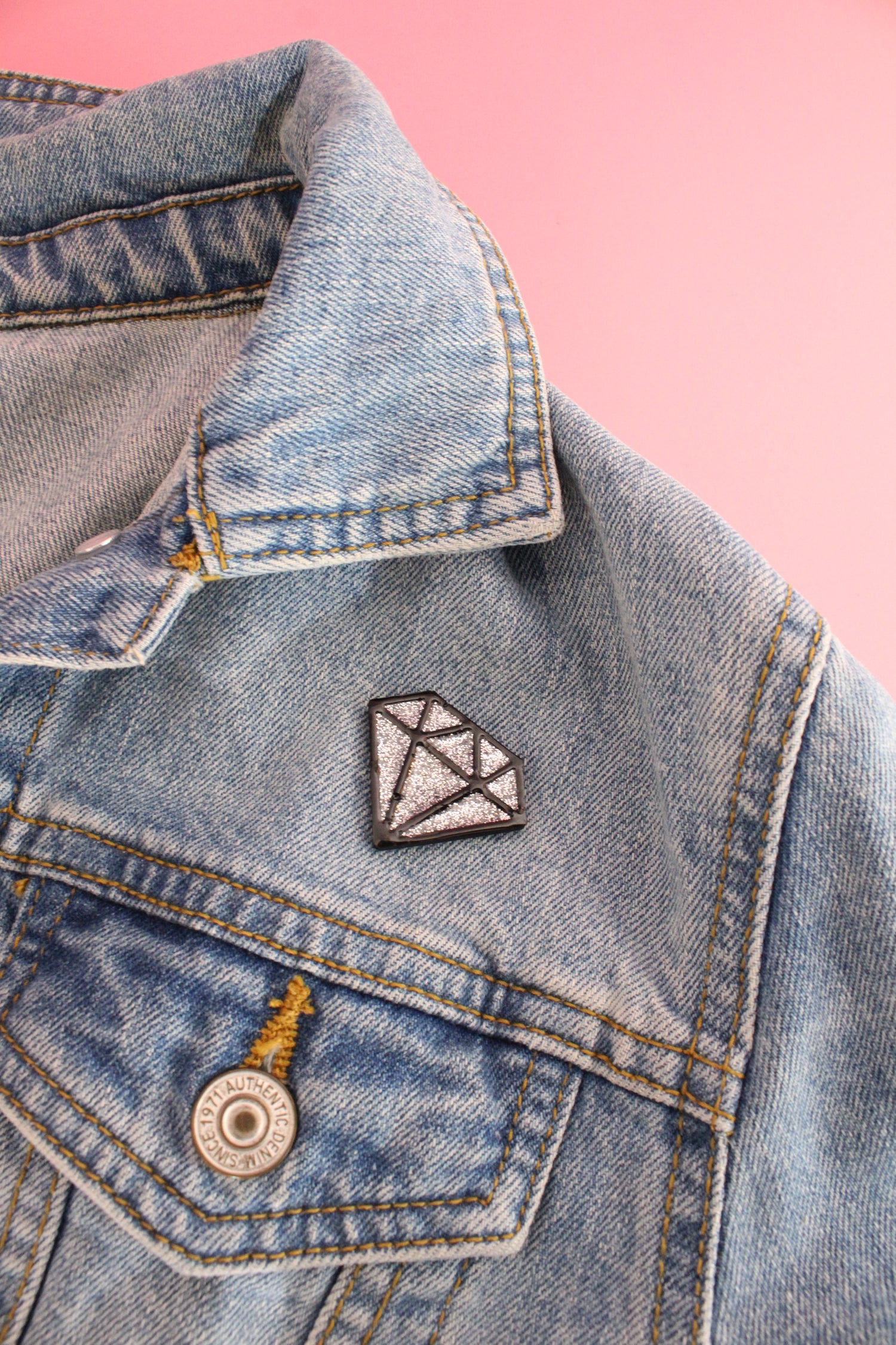 Moule silicone broche DIAMANT - 6 broches