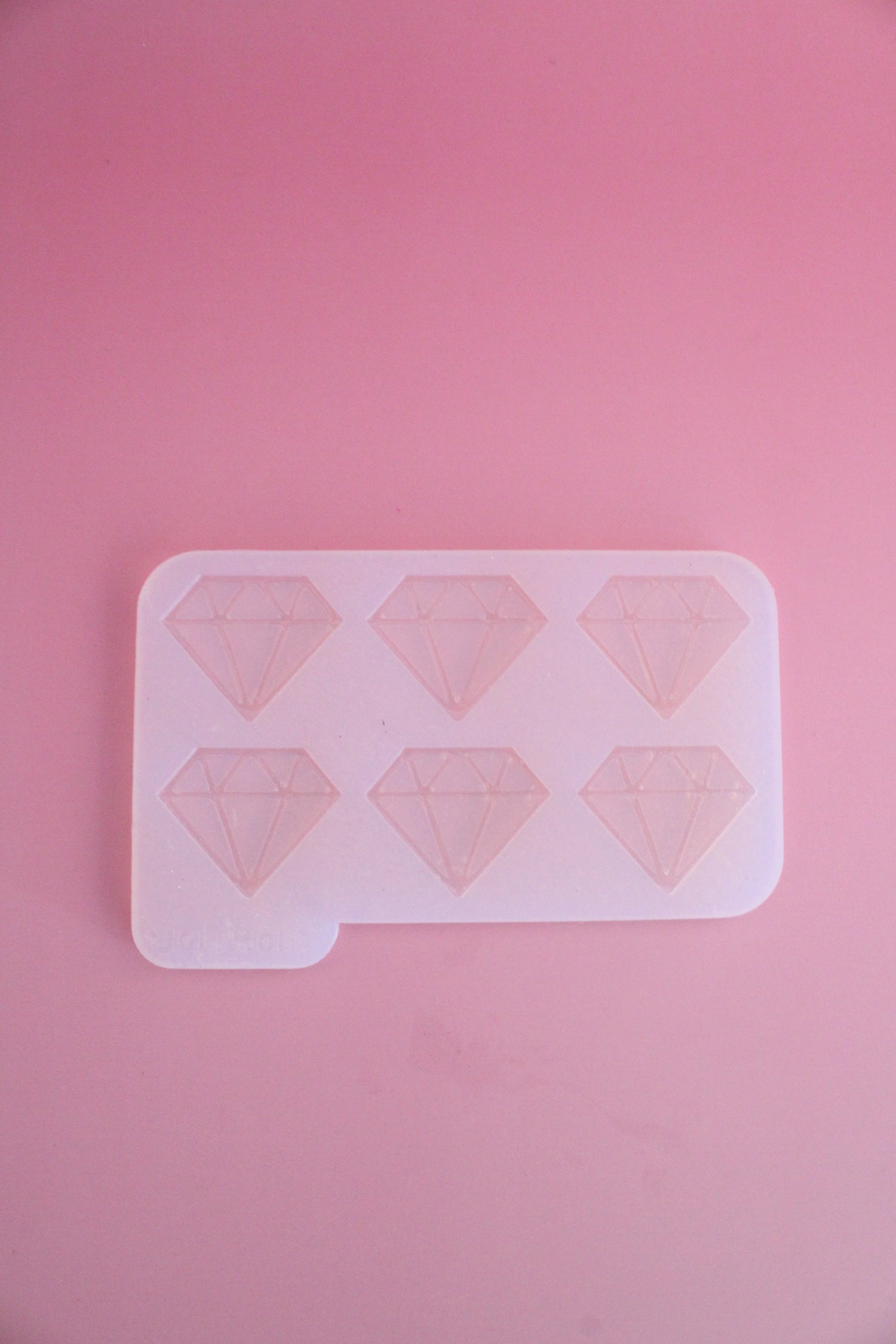 Diamond brooch silicone mold - 6 prongs
