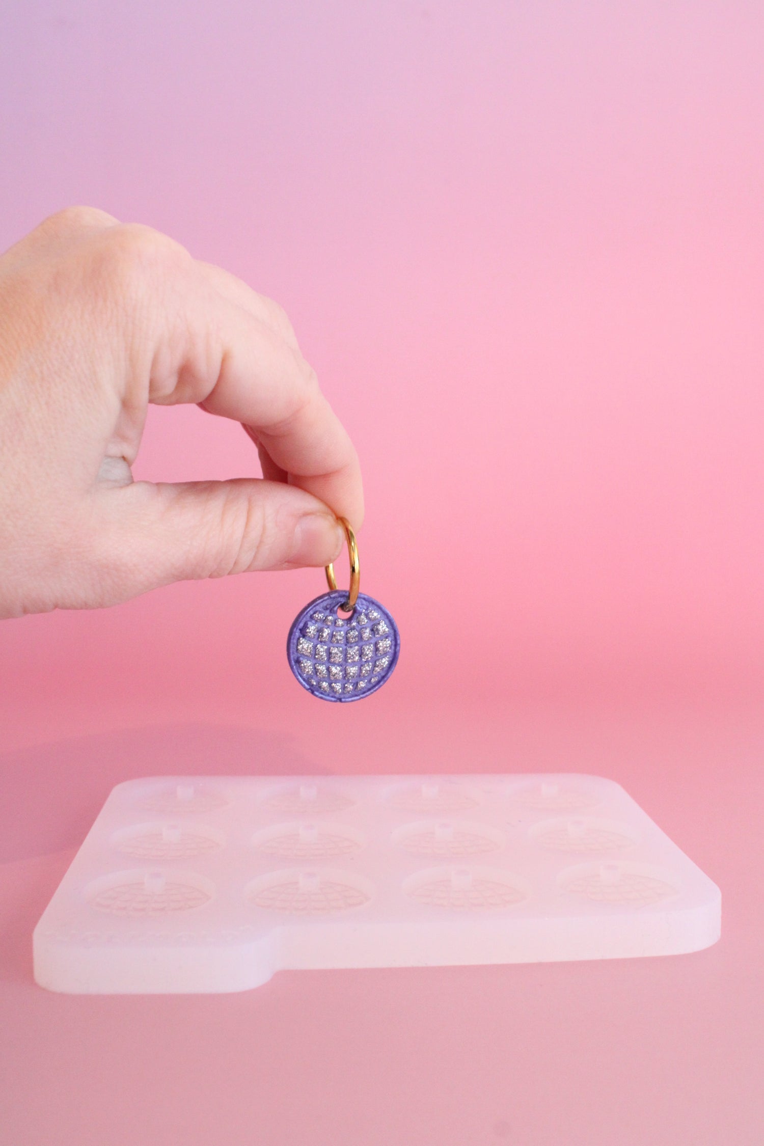 Moule silicone pampille DISCO - 6 paires