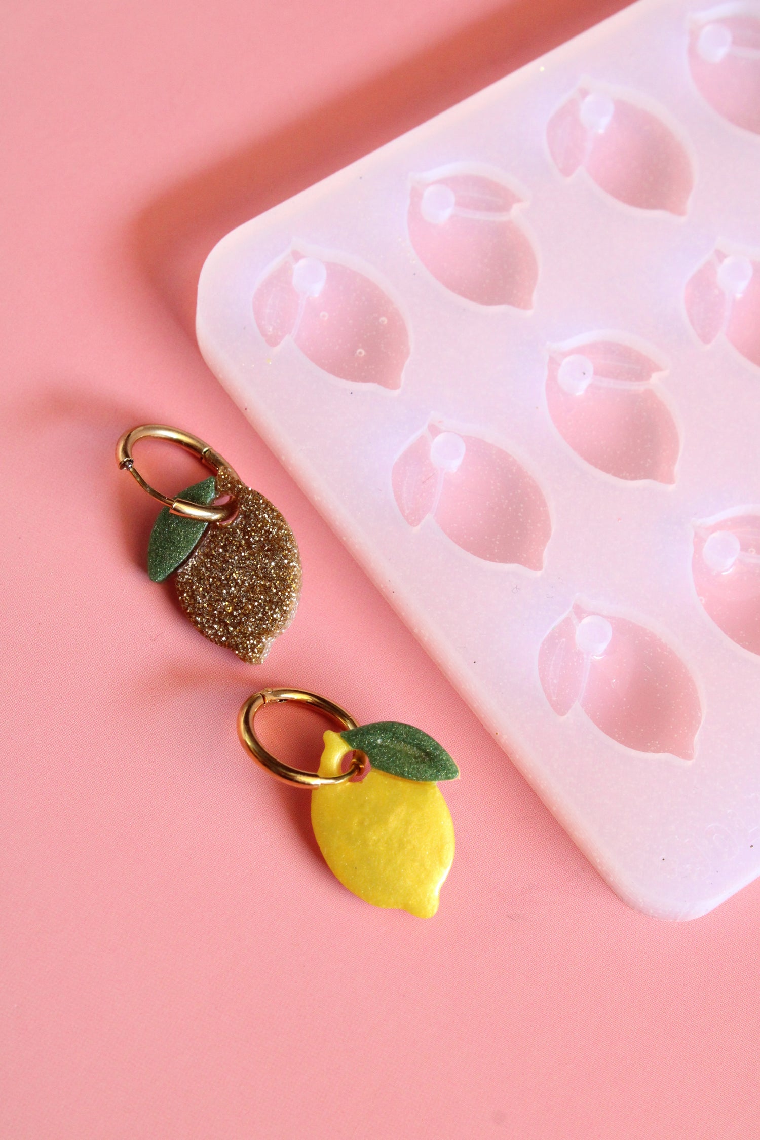 Moule silicone pampille CITRON - 6 paires