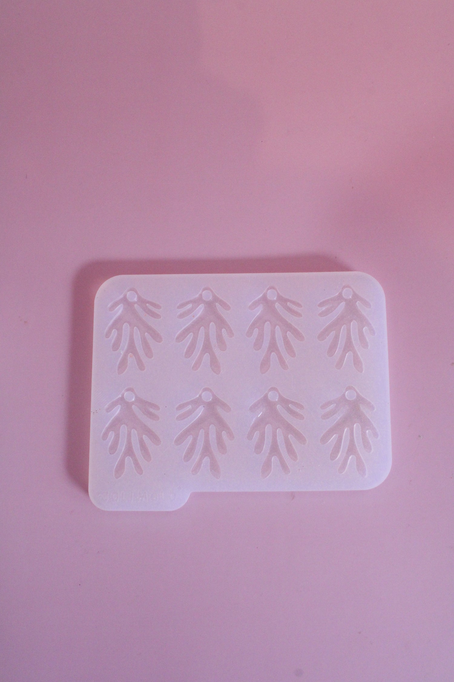 Moule silicone pampille CORAIL - 6 paires