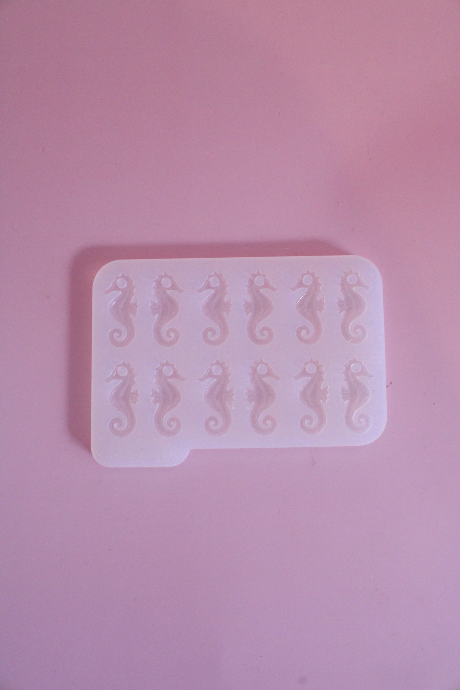 Moule silicone pampille HIPPOCAMPE - 6 paires