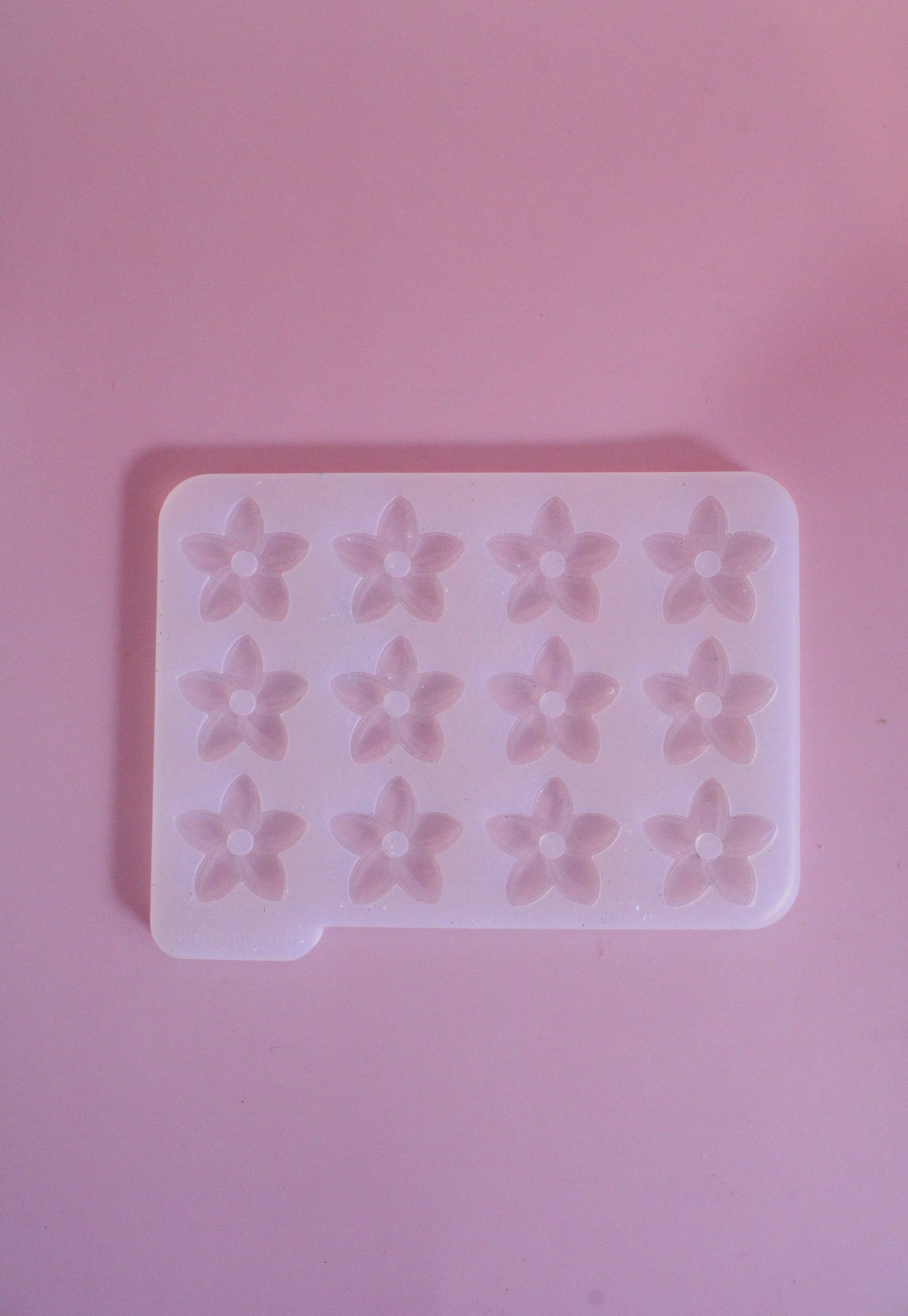 Moule silicone pampille FLEUR DE TIARE - 6 paires