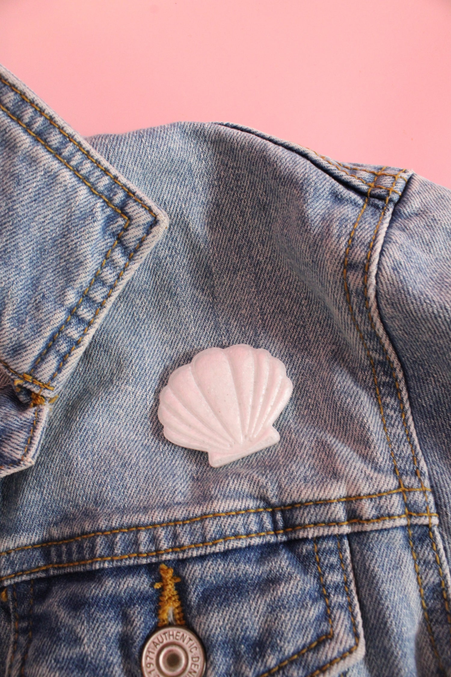 Moule silicone broche COQUILLAGE - 6 broches