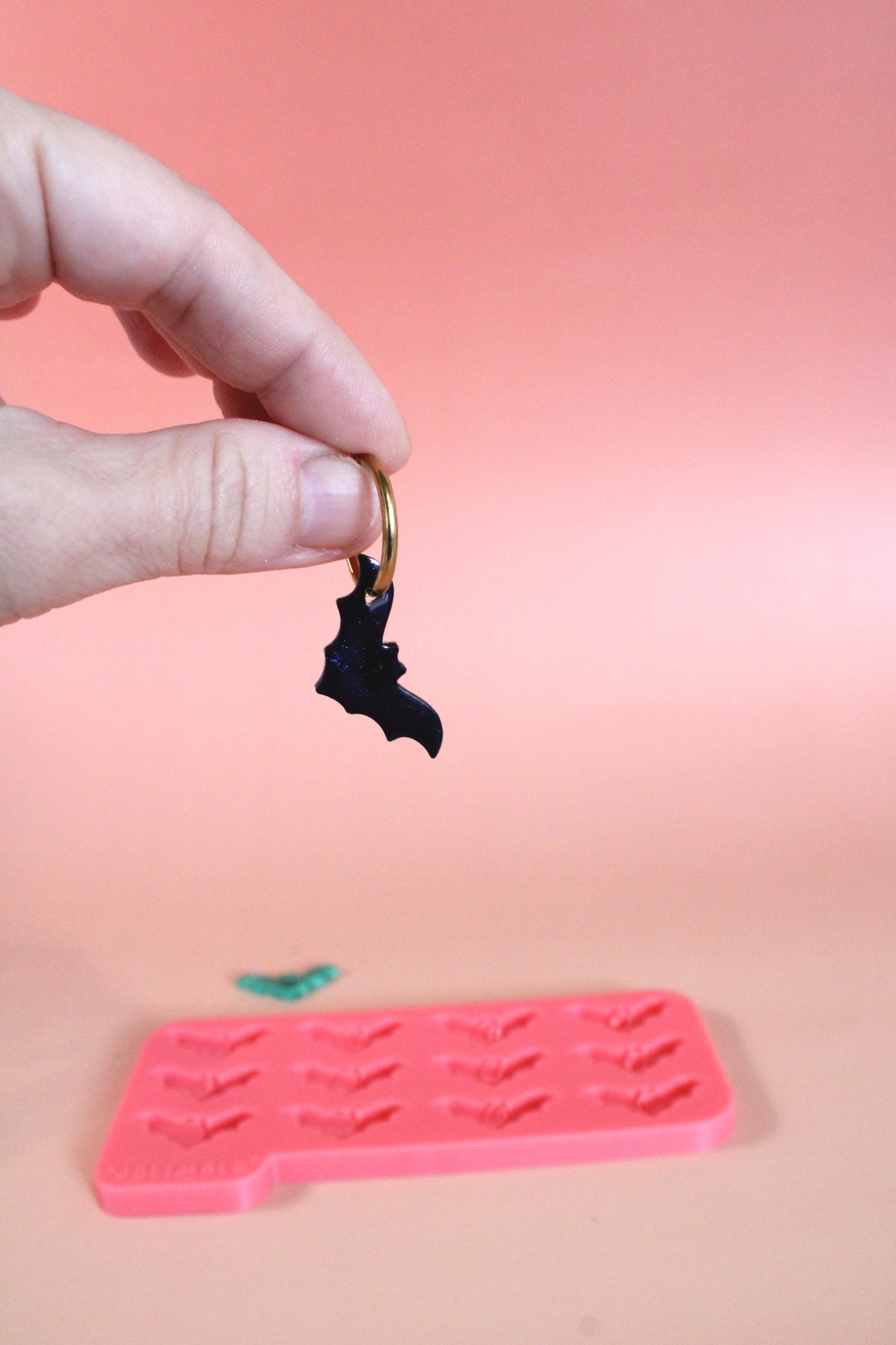 Moule silicone pampille CHAUVE-SOURIS - 6 paires