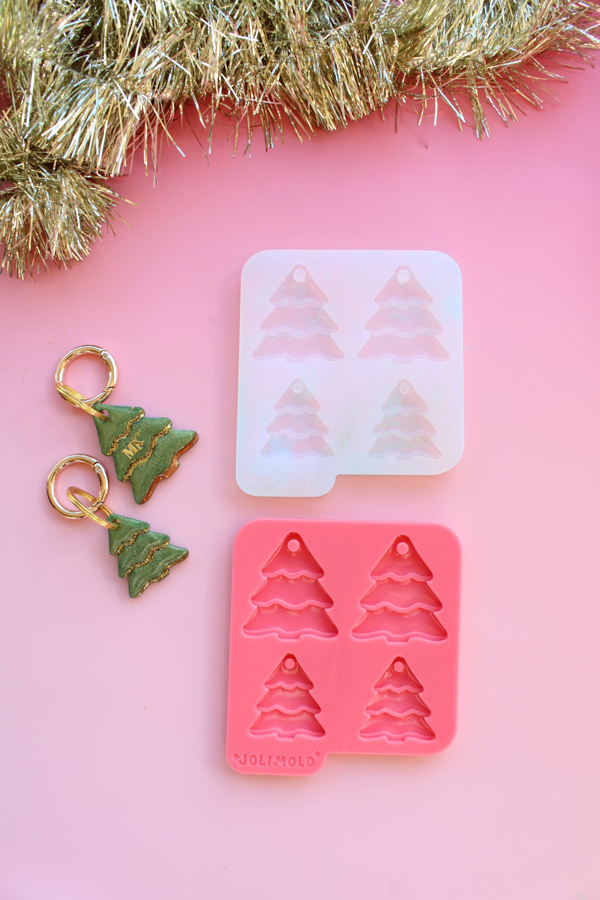 Moule silicone médaille SAPIN - 2 tailles