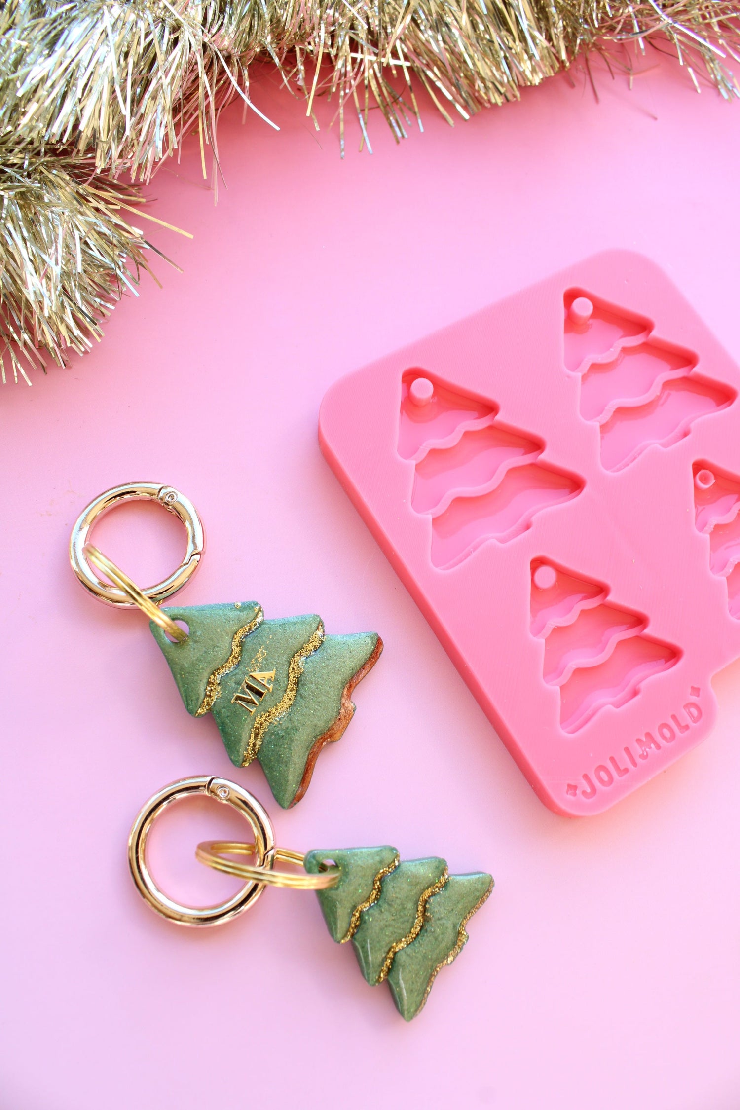 Moule silicone médaille SAPIN - 2 tailles