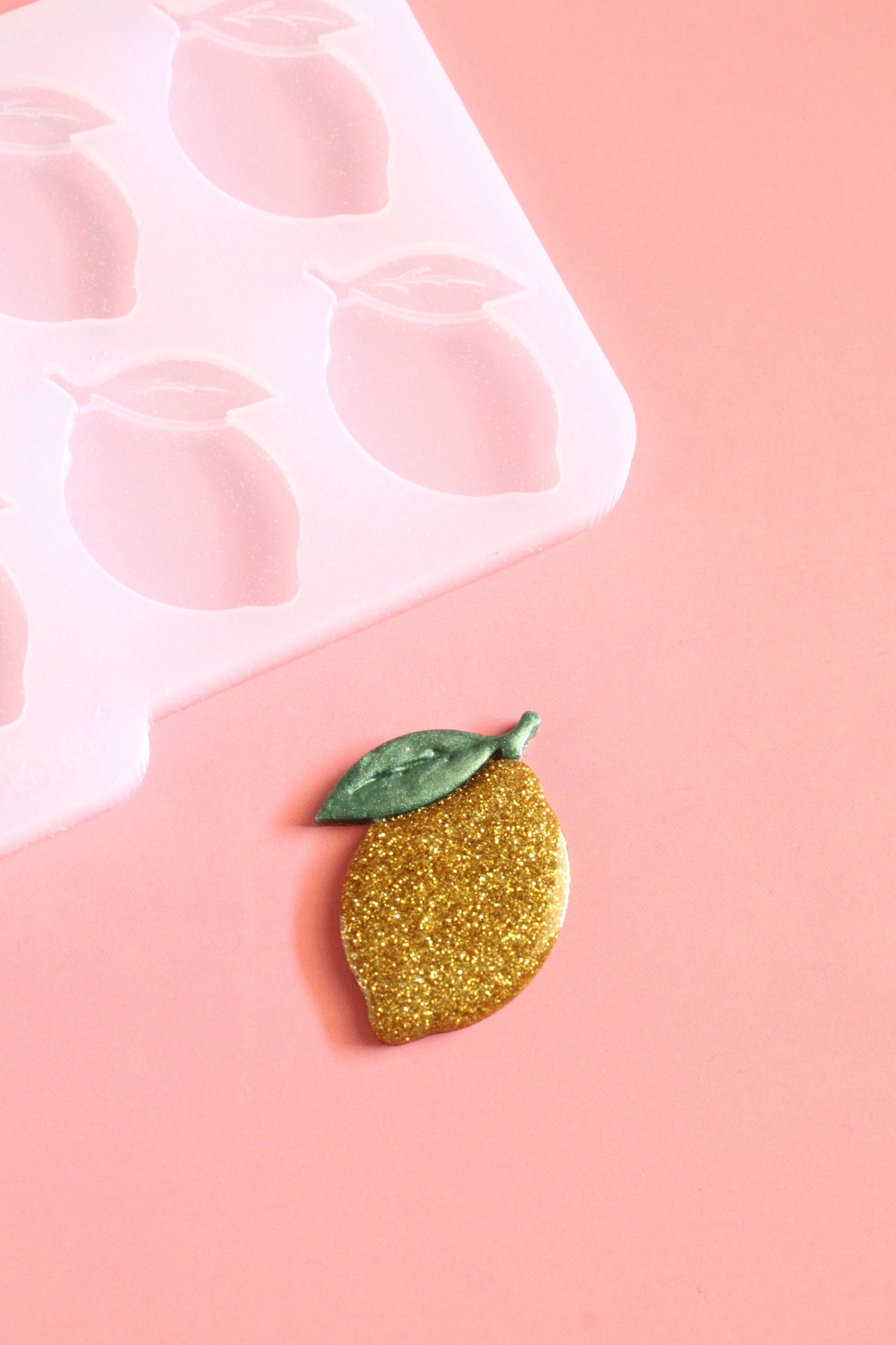 Moule silicone broche CITRON - 6 broches