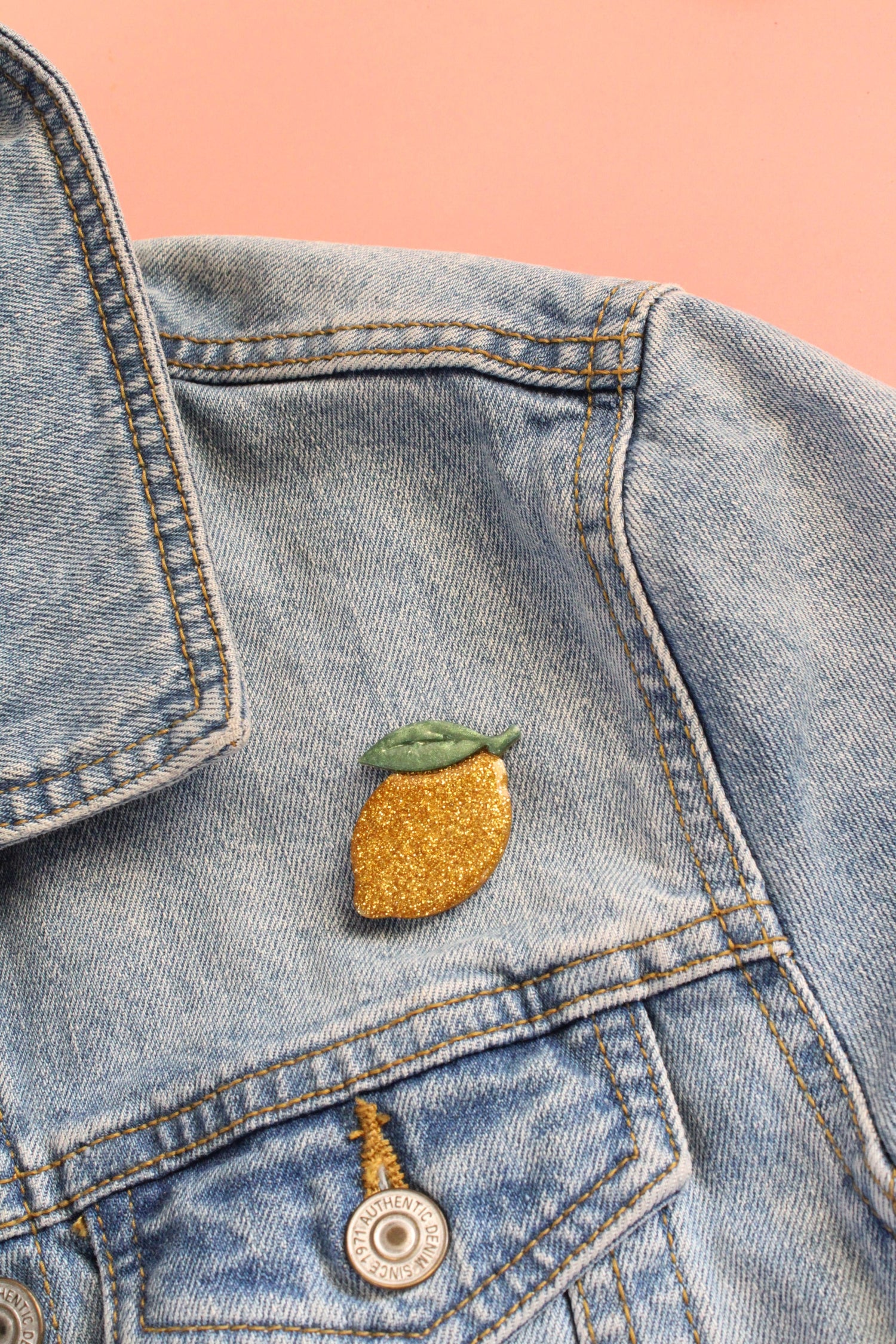 Moule silicone broche CITRON - 6 broches