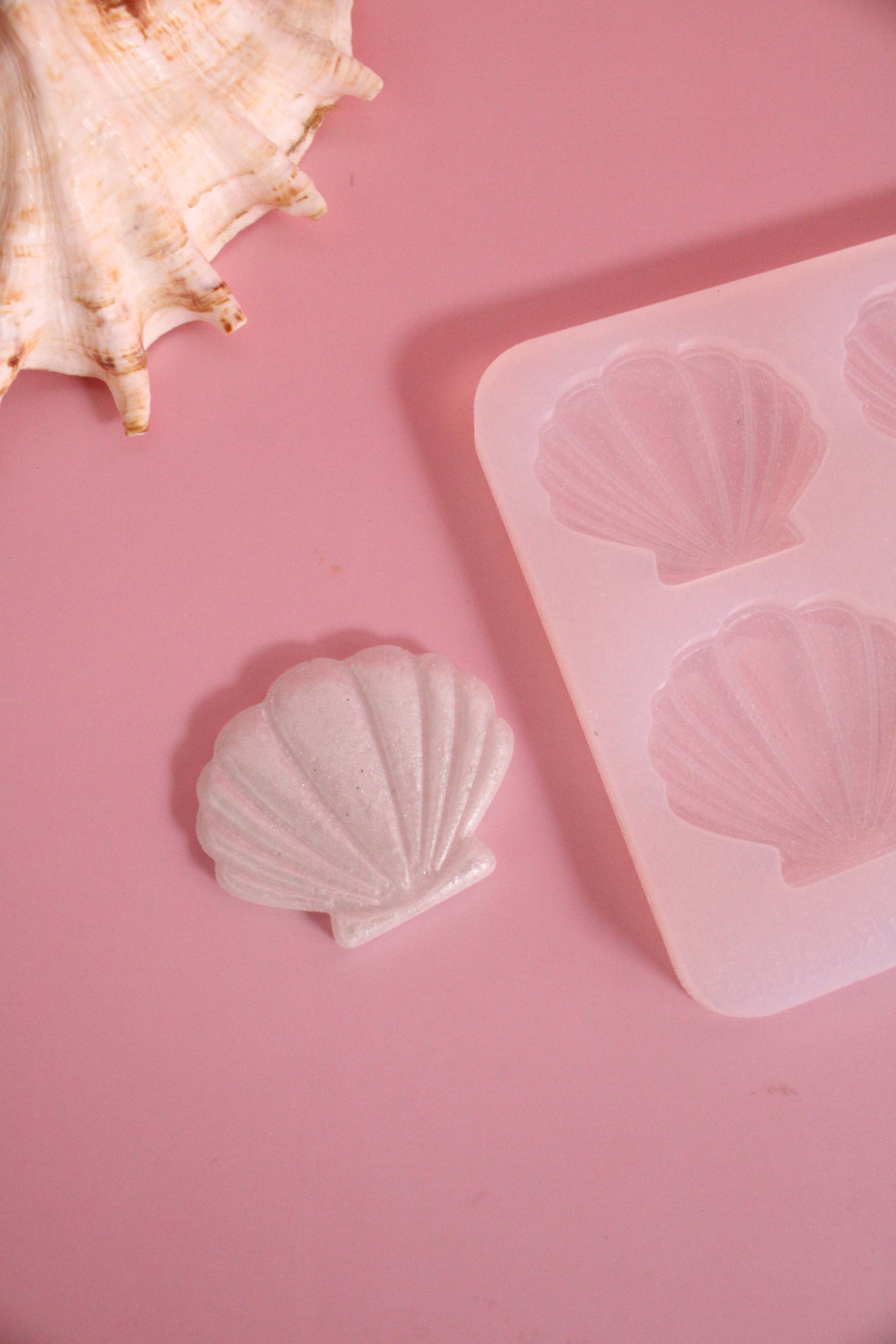 Moule silicone broche COQUILLAGE - 6 broches