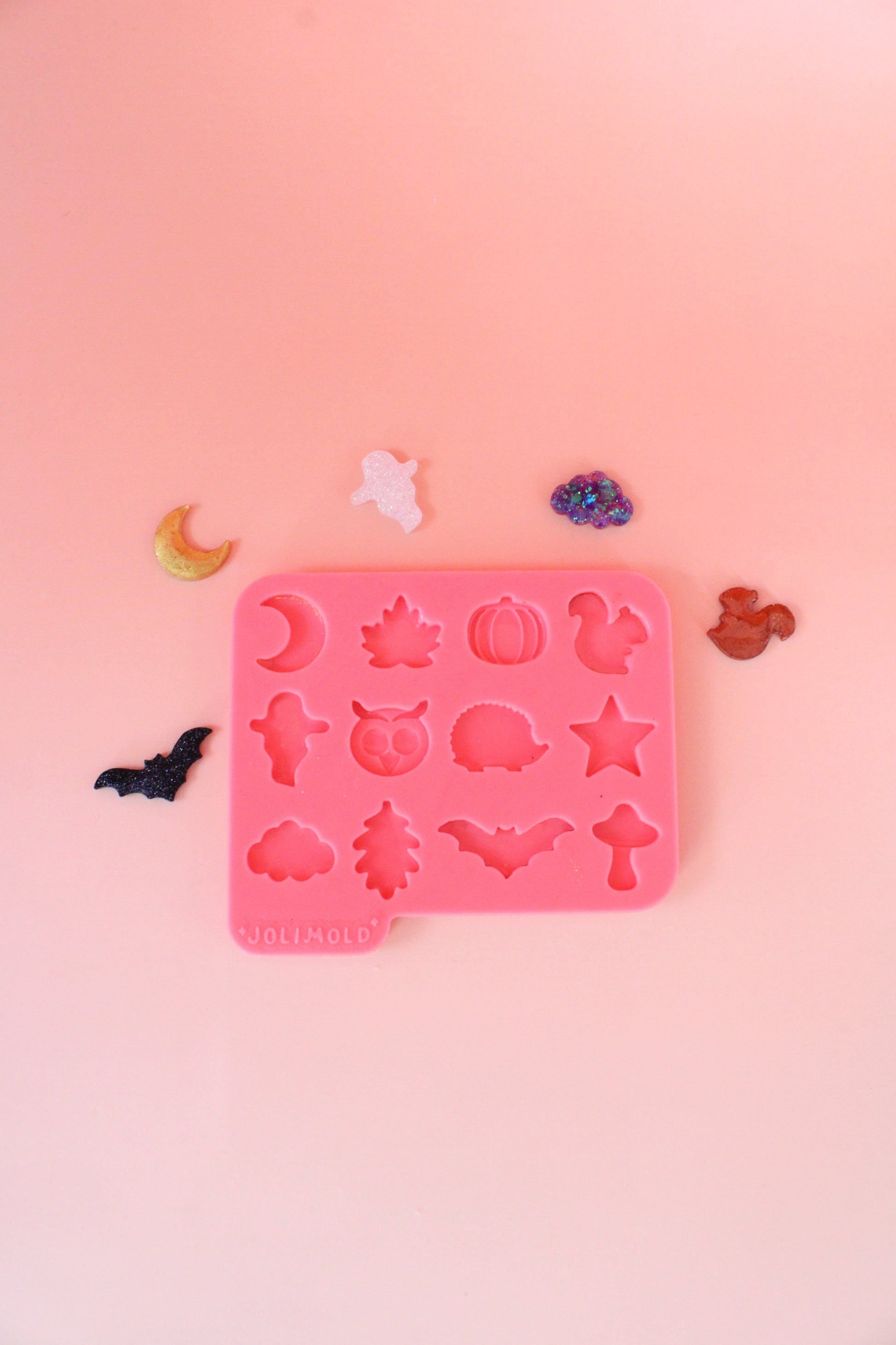 Moule silicone mini - 12 formes - AUTOMNE / HALLOWEEN