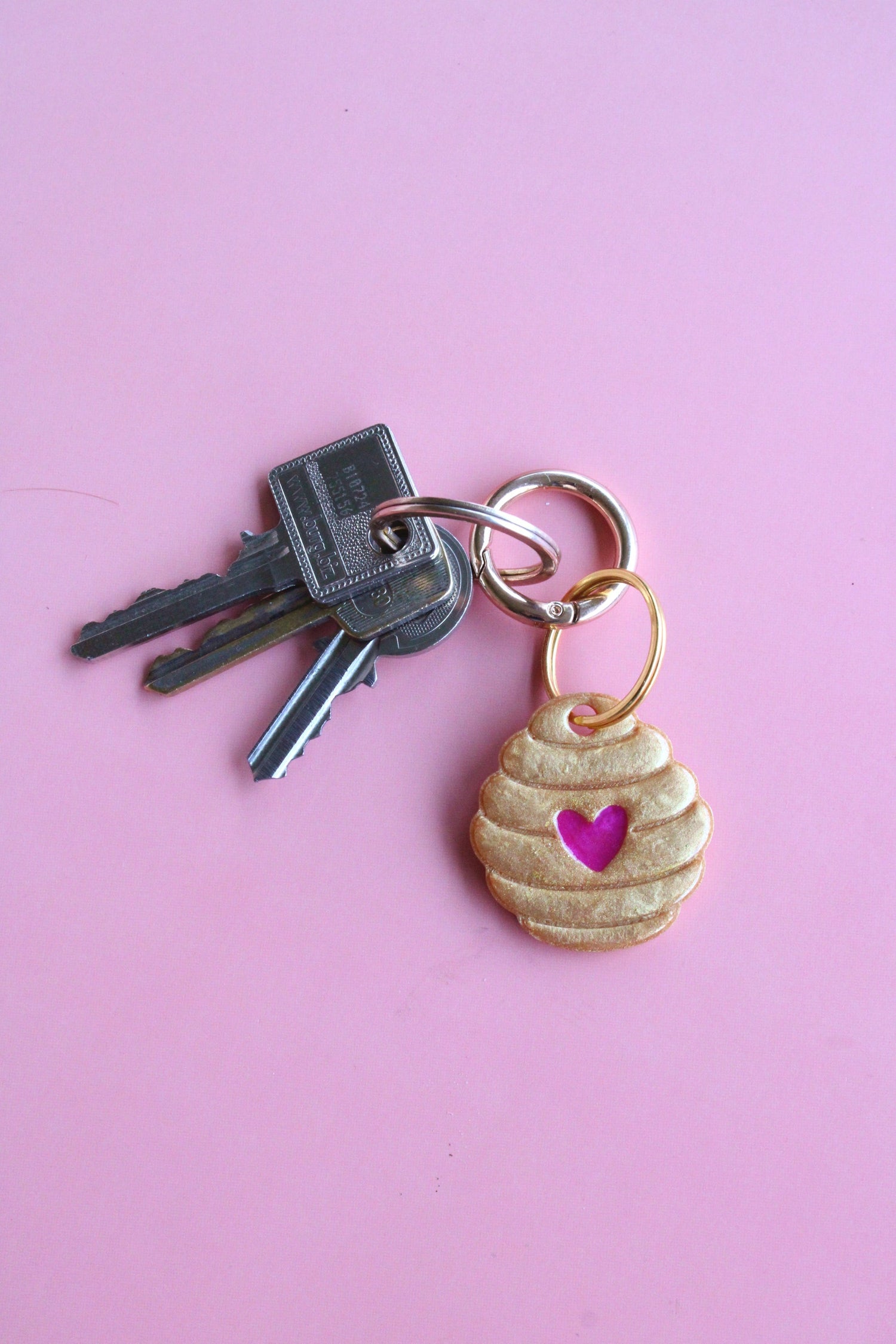 Moule silicone médaille/porte-clés RUCHE - 4 formes