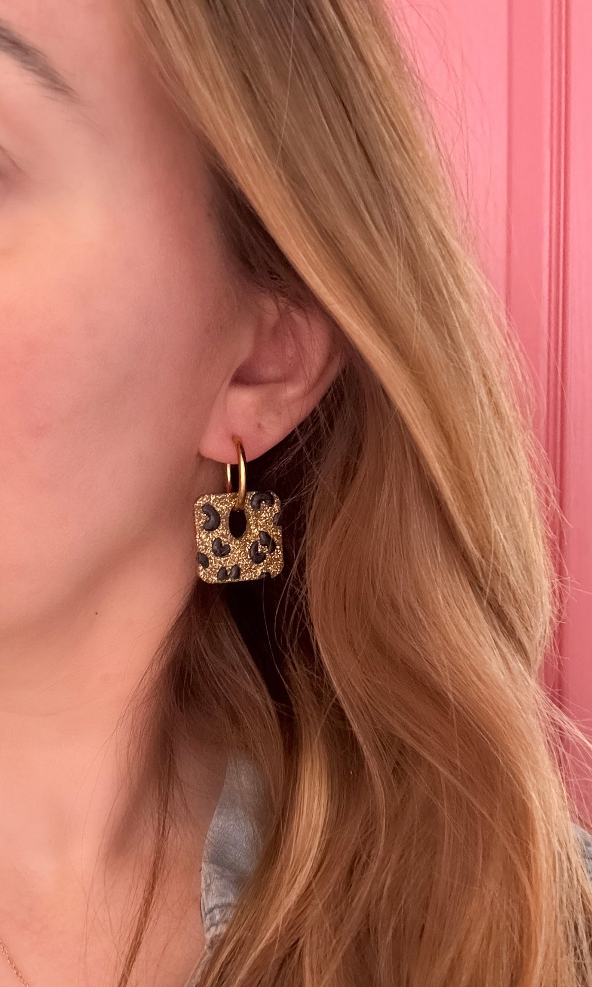 Moule silicone pampille DUO LEOPARD - 6 paires