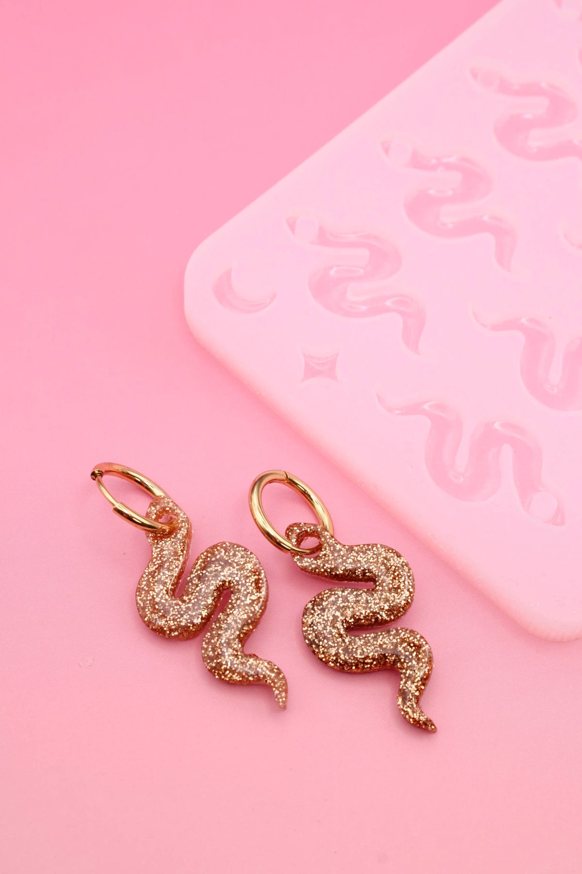 Moule silicone pampille SERPENT - 4 paires