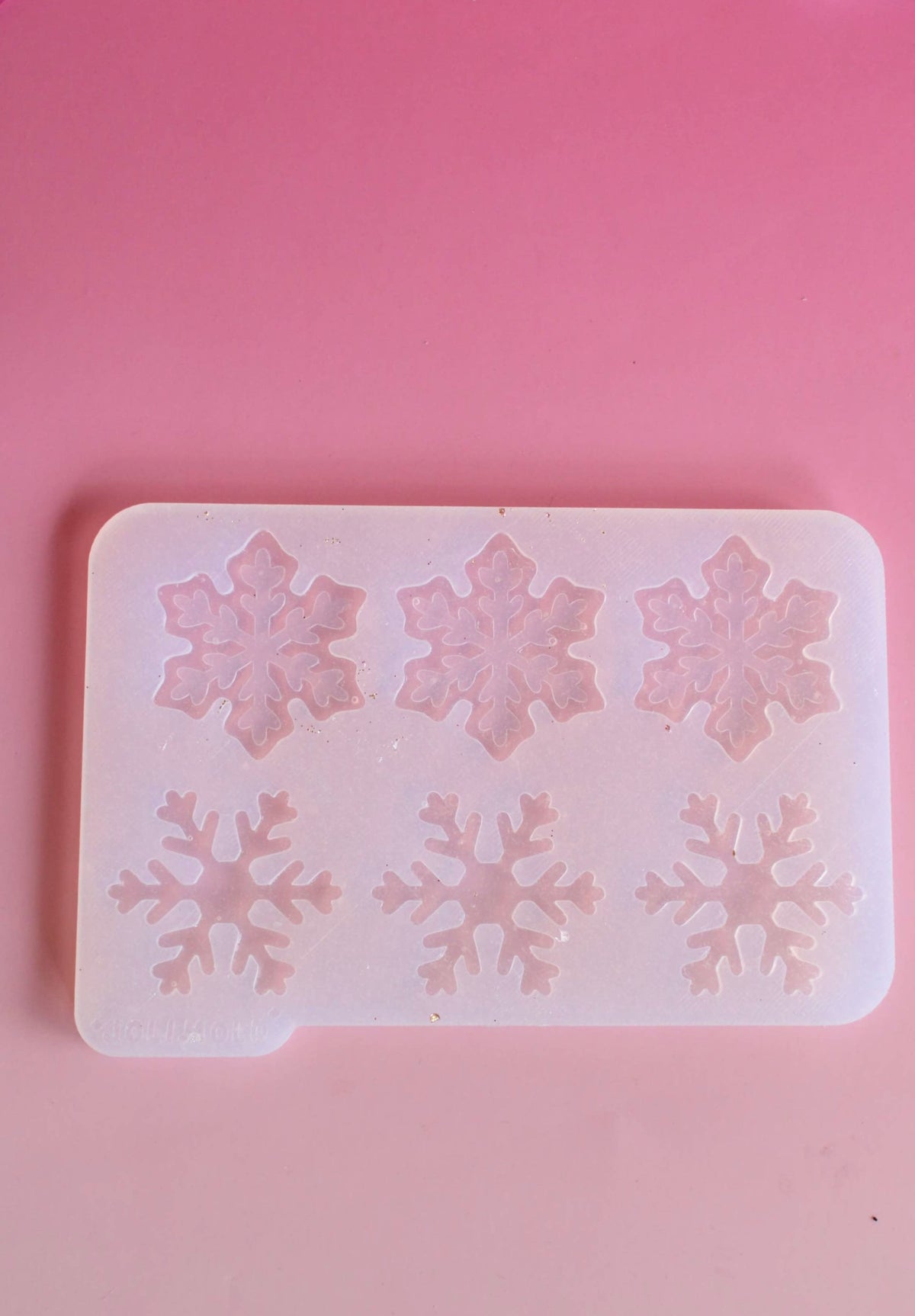 Moule silicone broche FLOCONS - 6 broches