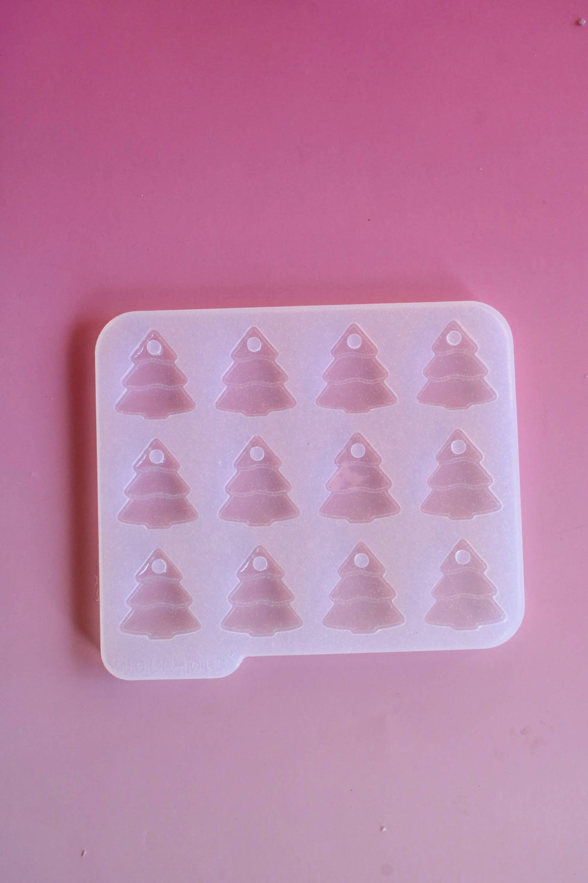 Moule silicone pampille GRAND SAPIN - 6 paires