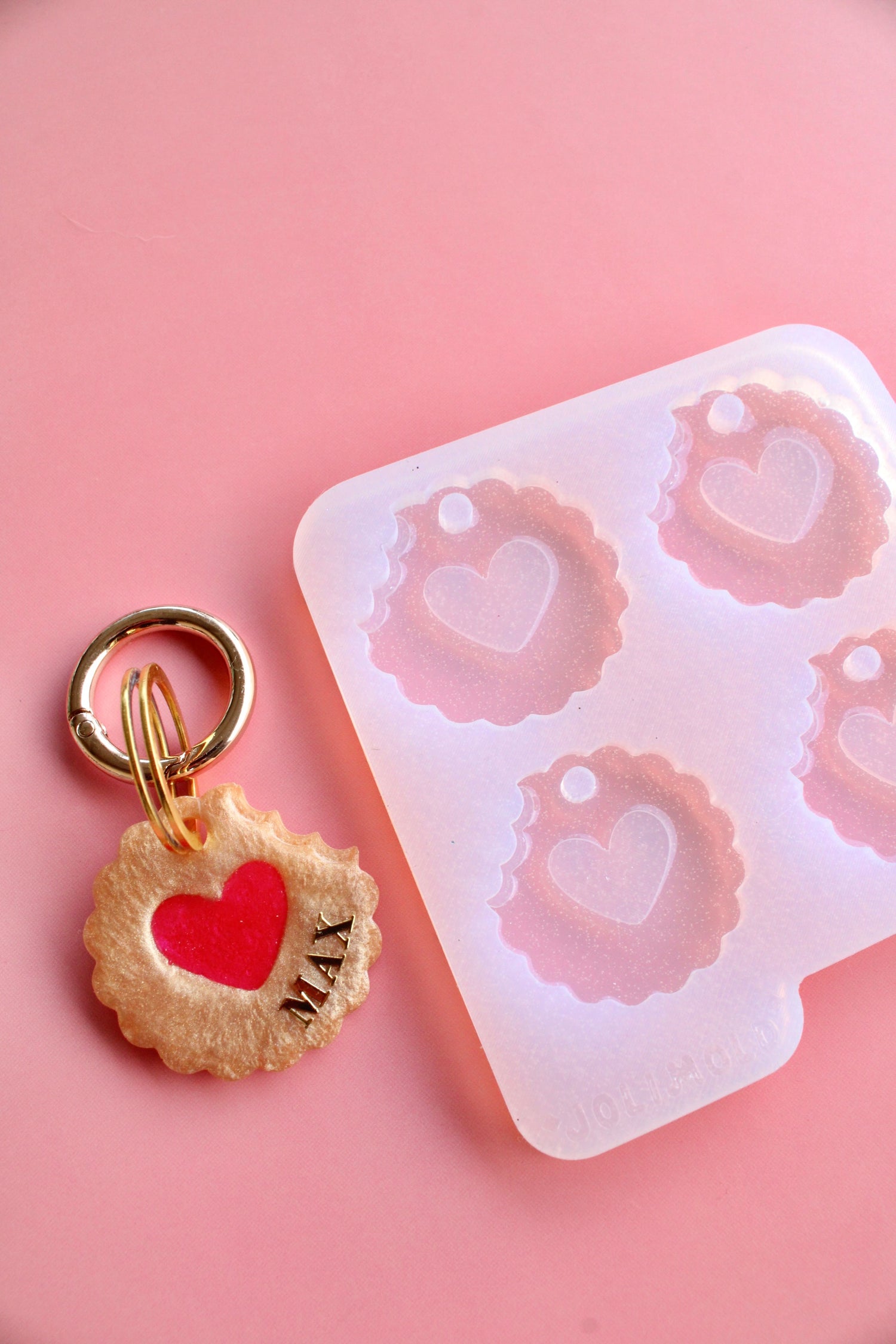 Moule silicone médaille BISCUIT CROQUÉ - 2 tailles