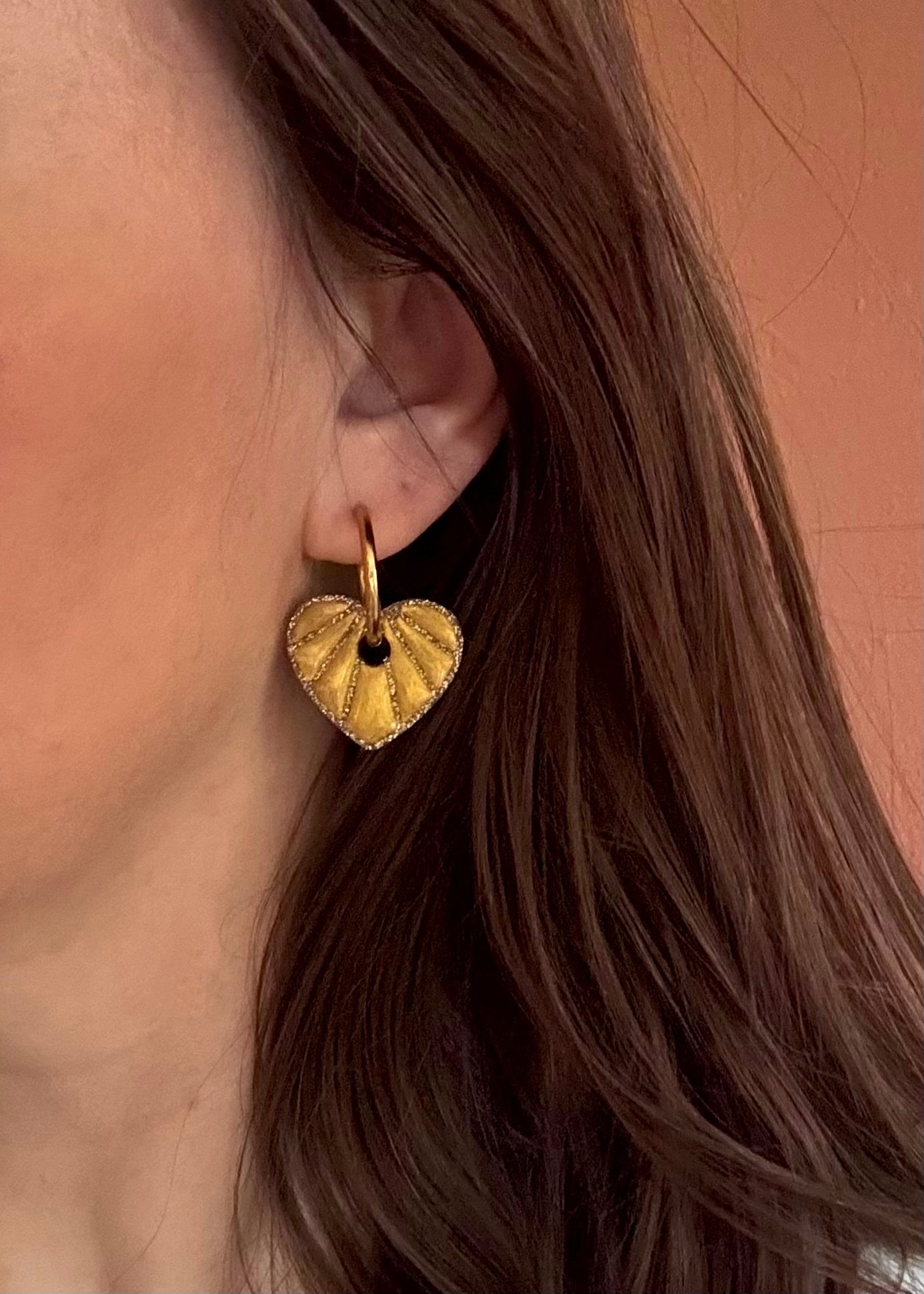 Moule silicone pampille COEUR LUMIERE - 6 paires