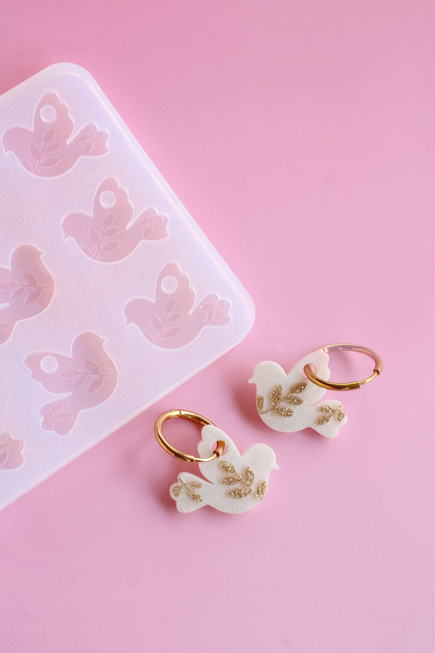 Moule silicone pampille COLOMBE - 6 paires