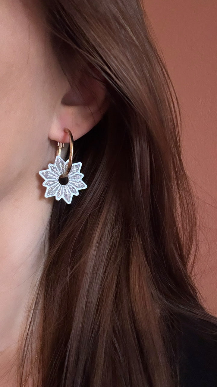 Moule silicone pampille ETOILE GLACÉE - 6 paires