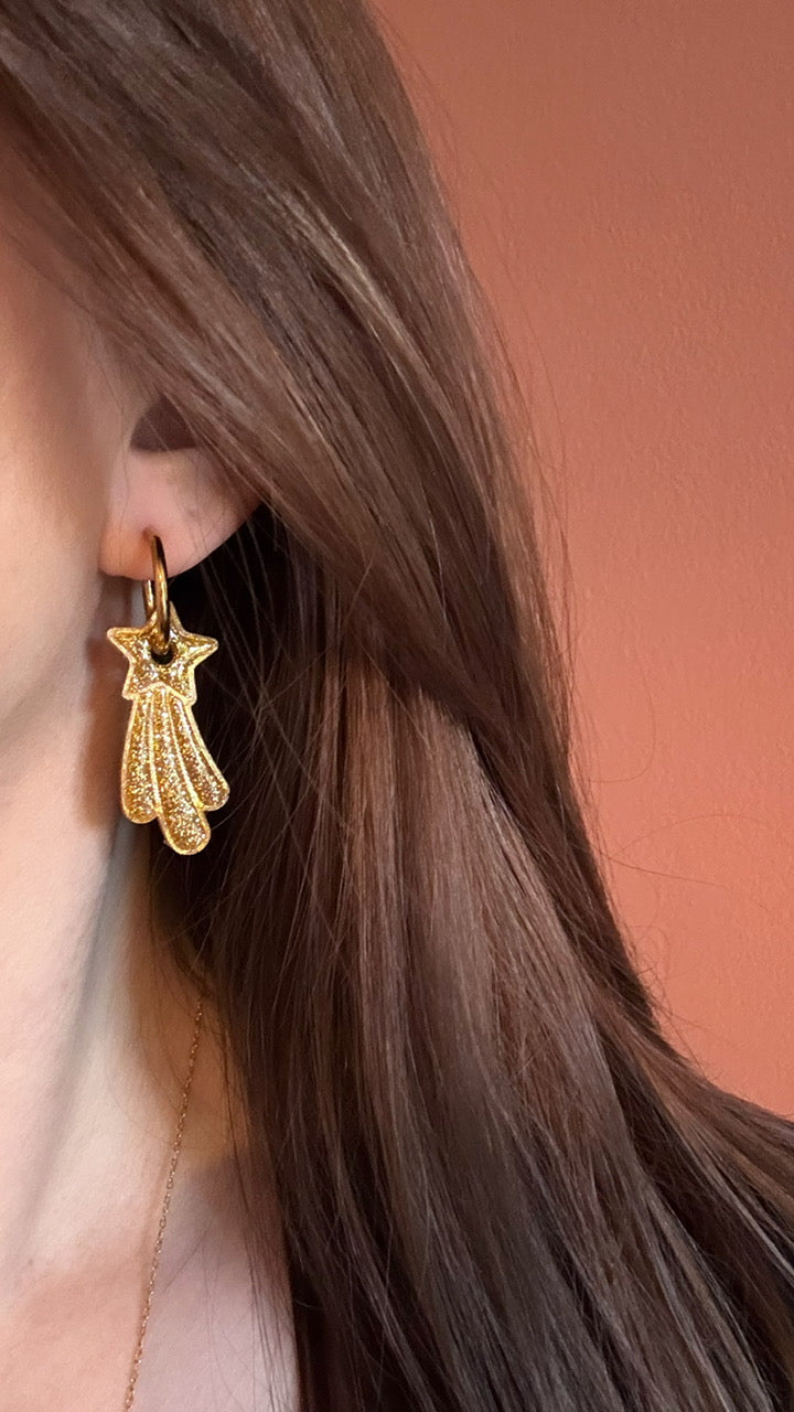 Moule silicone pampille ETOILE FILANTE - 6 paires