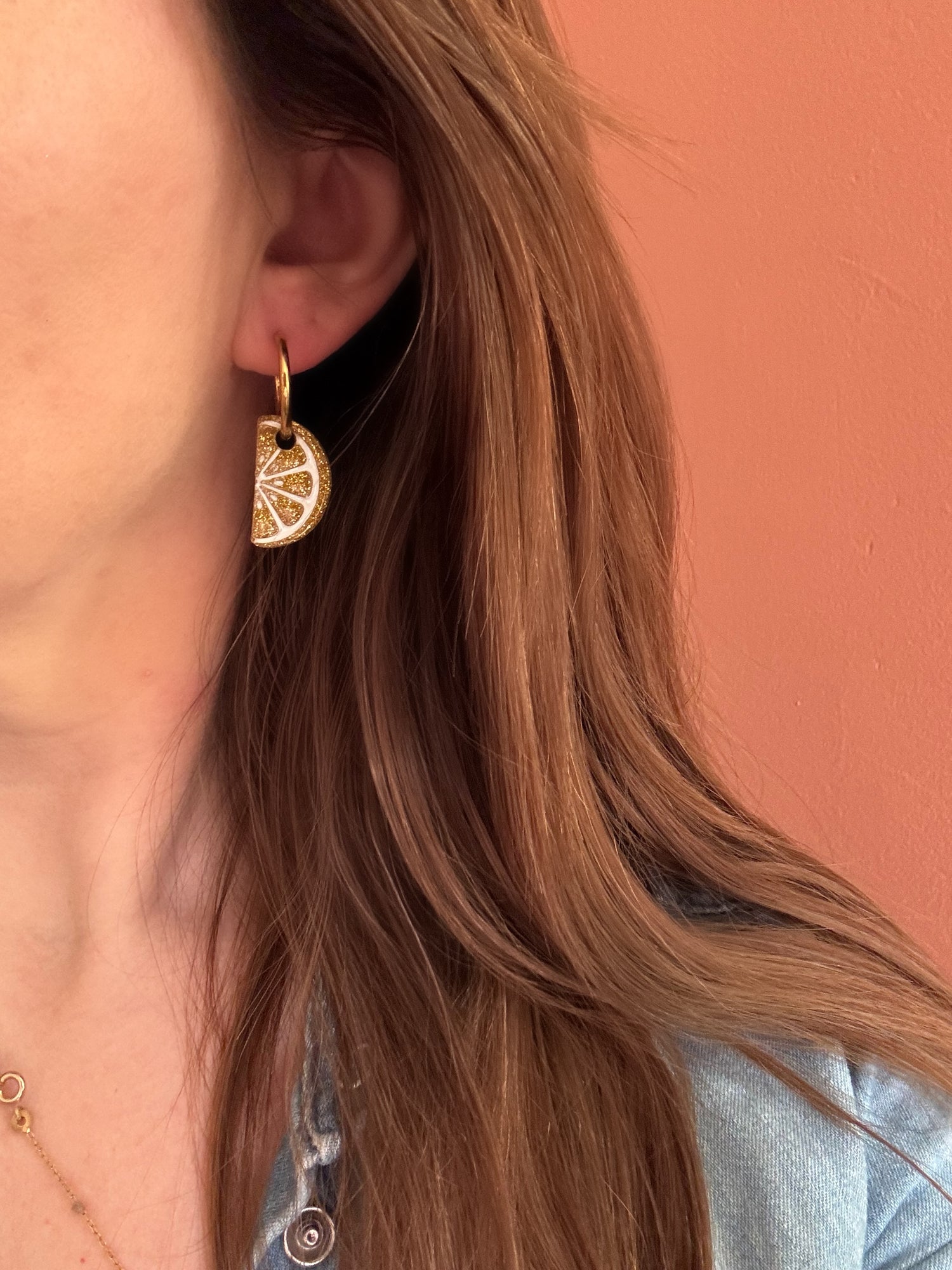 Moule silicone pampille CITRON TRANCHE - 6 paires