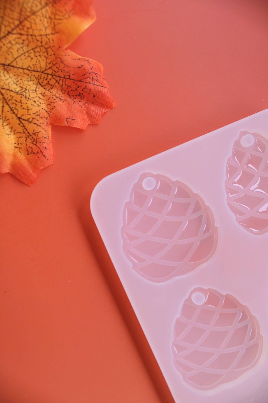 Moule silicone médaille POMME DE PIN