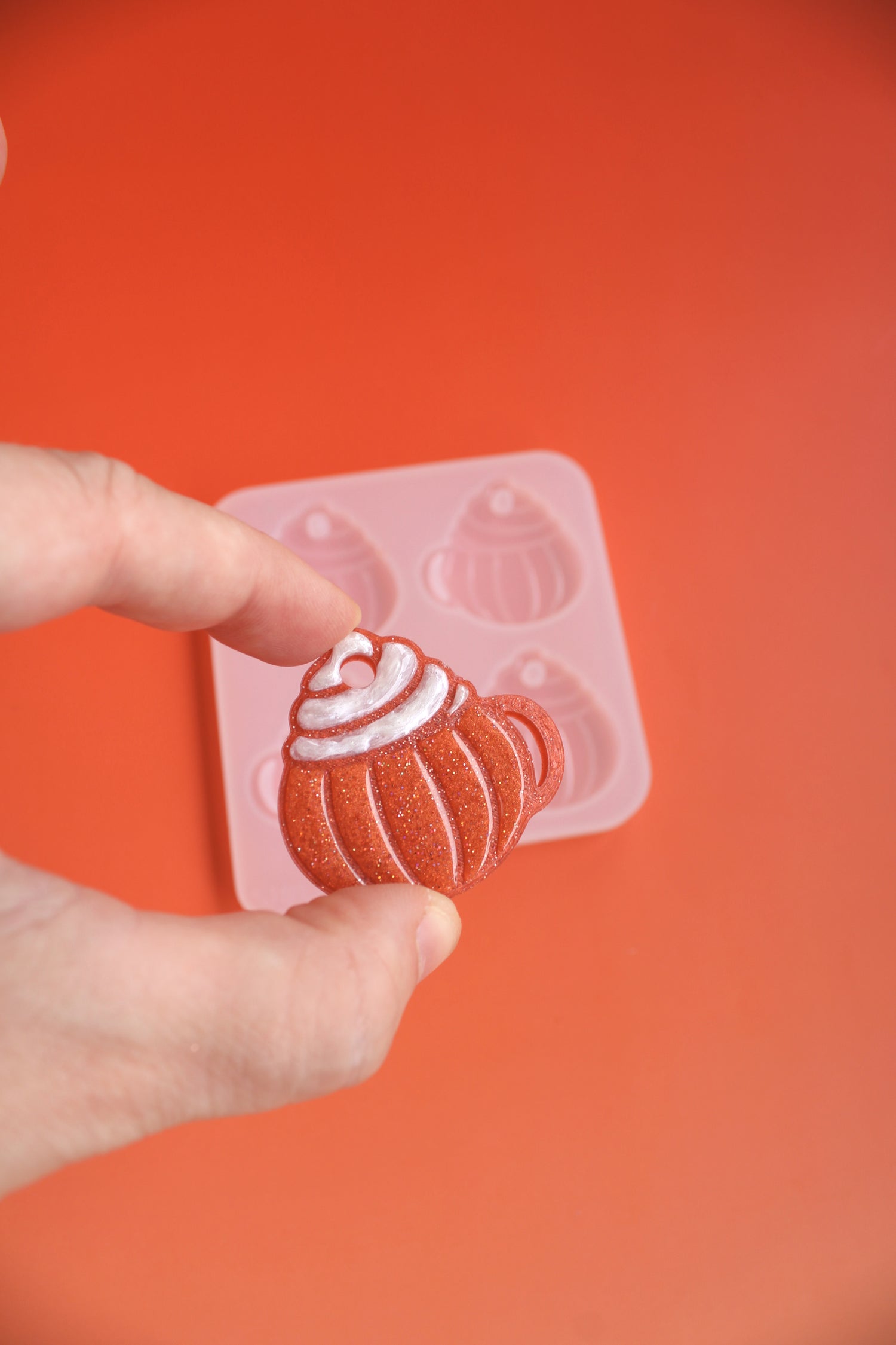 Moule silicone médaille MUG CITROUILLE