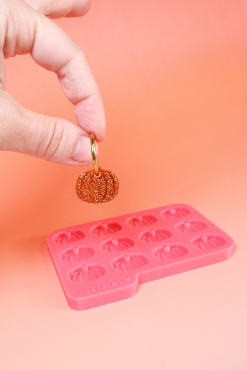 Moule silicone pampille CITROUILLE - 6 paires