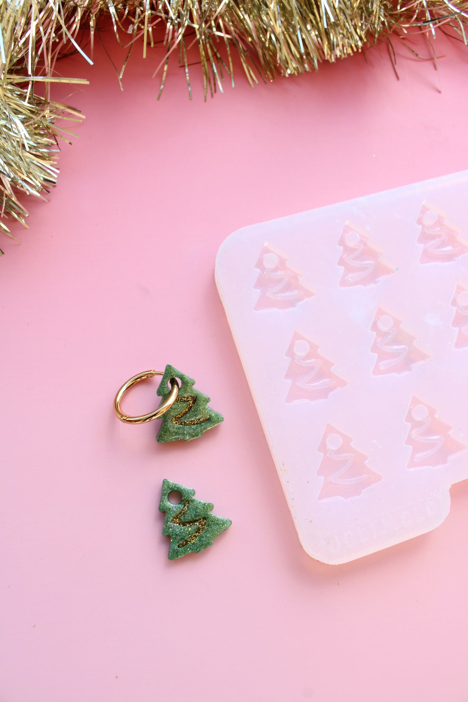 Moule silicone pampille SAPIN - 6 paires