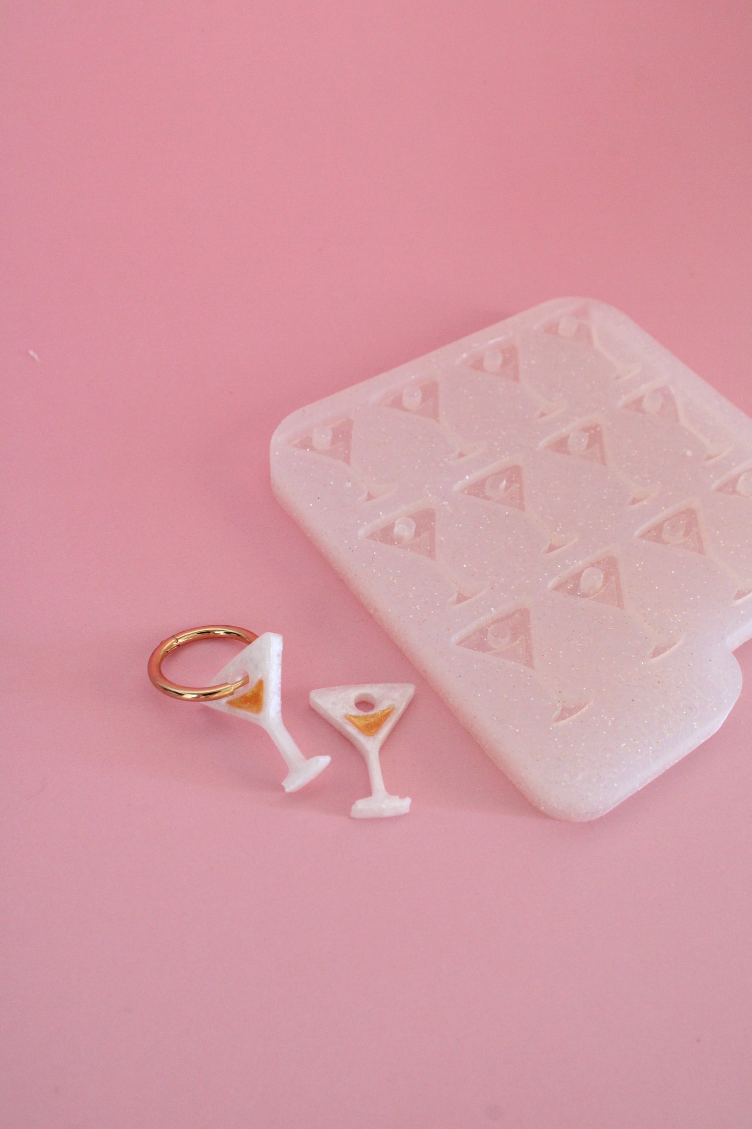 Moule silicone pampille COCKTAIL - 6 paires