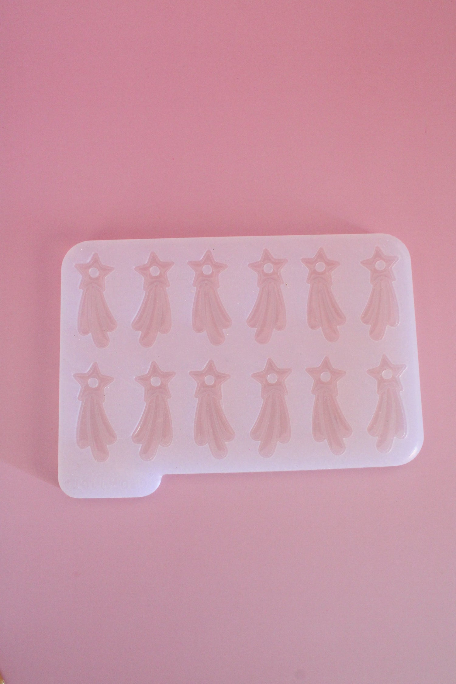 Moule silicone pampille ETOILE FILANTE - 6 paires