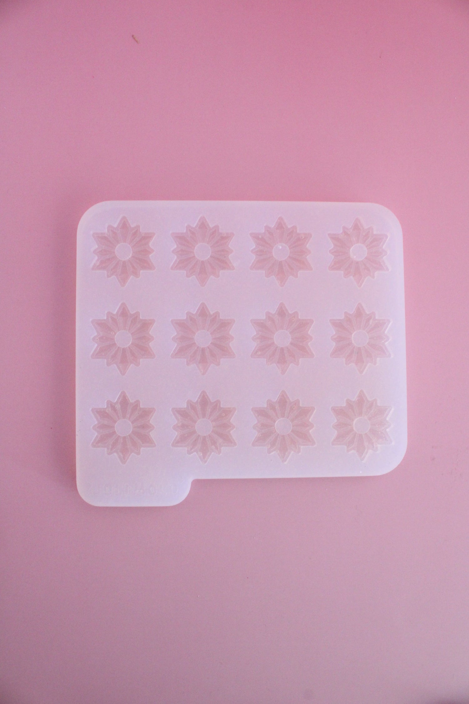 Moule silicone pampille ETOILE GLACÉE - 6 paires