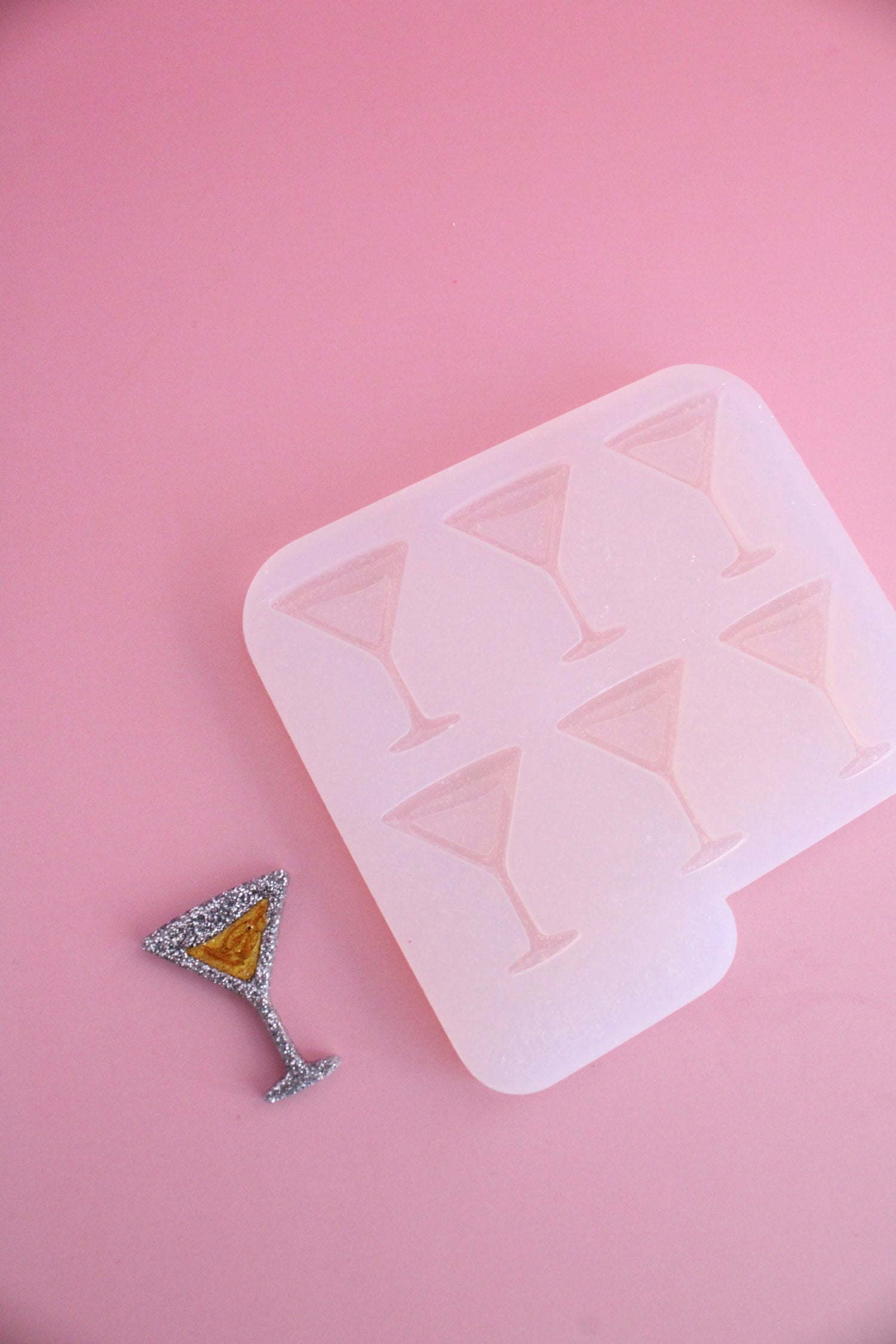 Moule silicone broche COCKTAIL - 6 broches