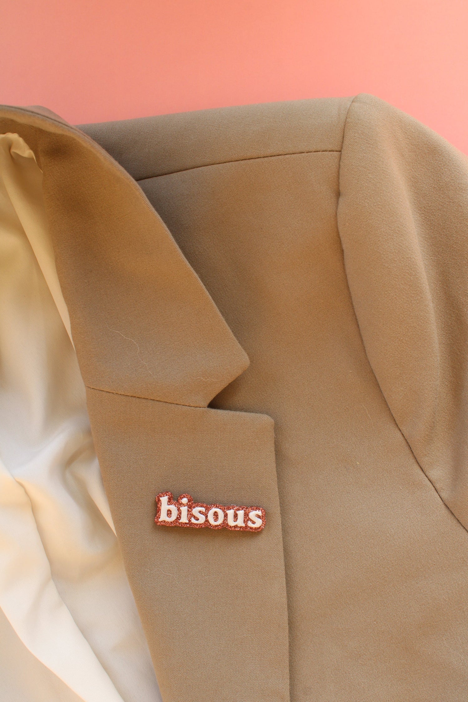 Moule silicone broche BISOUS - 6 broches