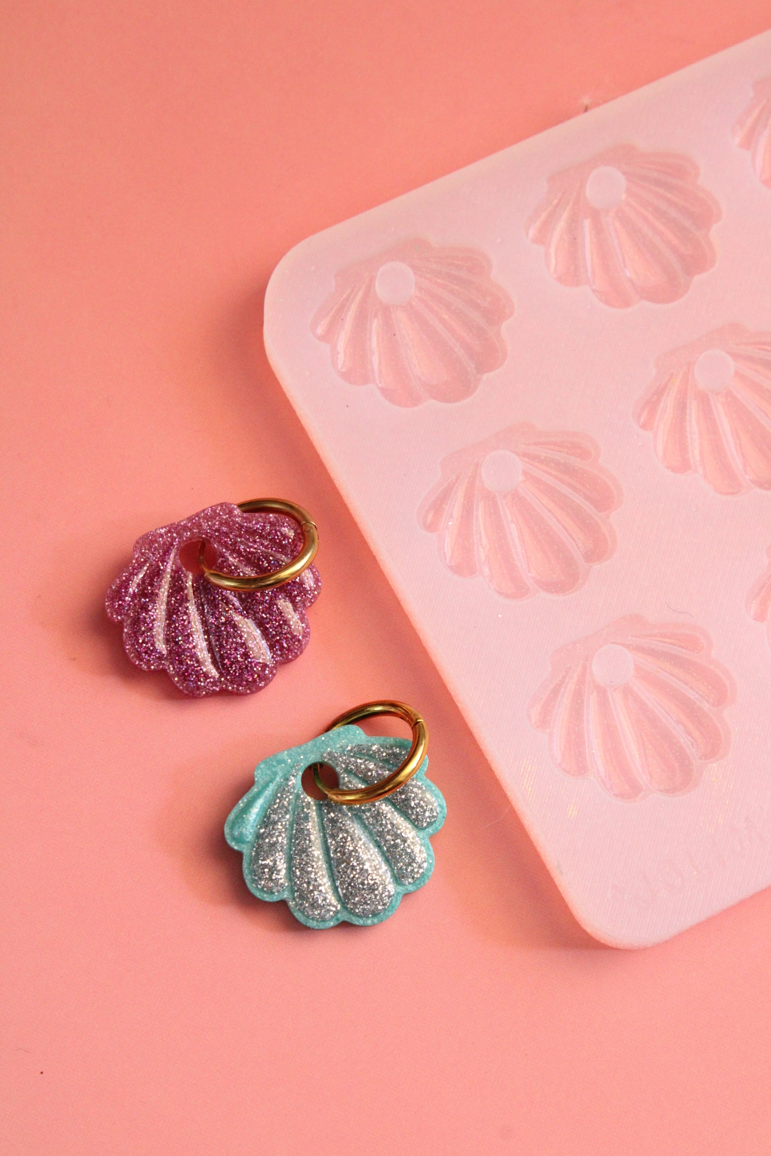 Moule silicone pampille COQUILLAGE - 6 paires